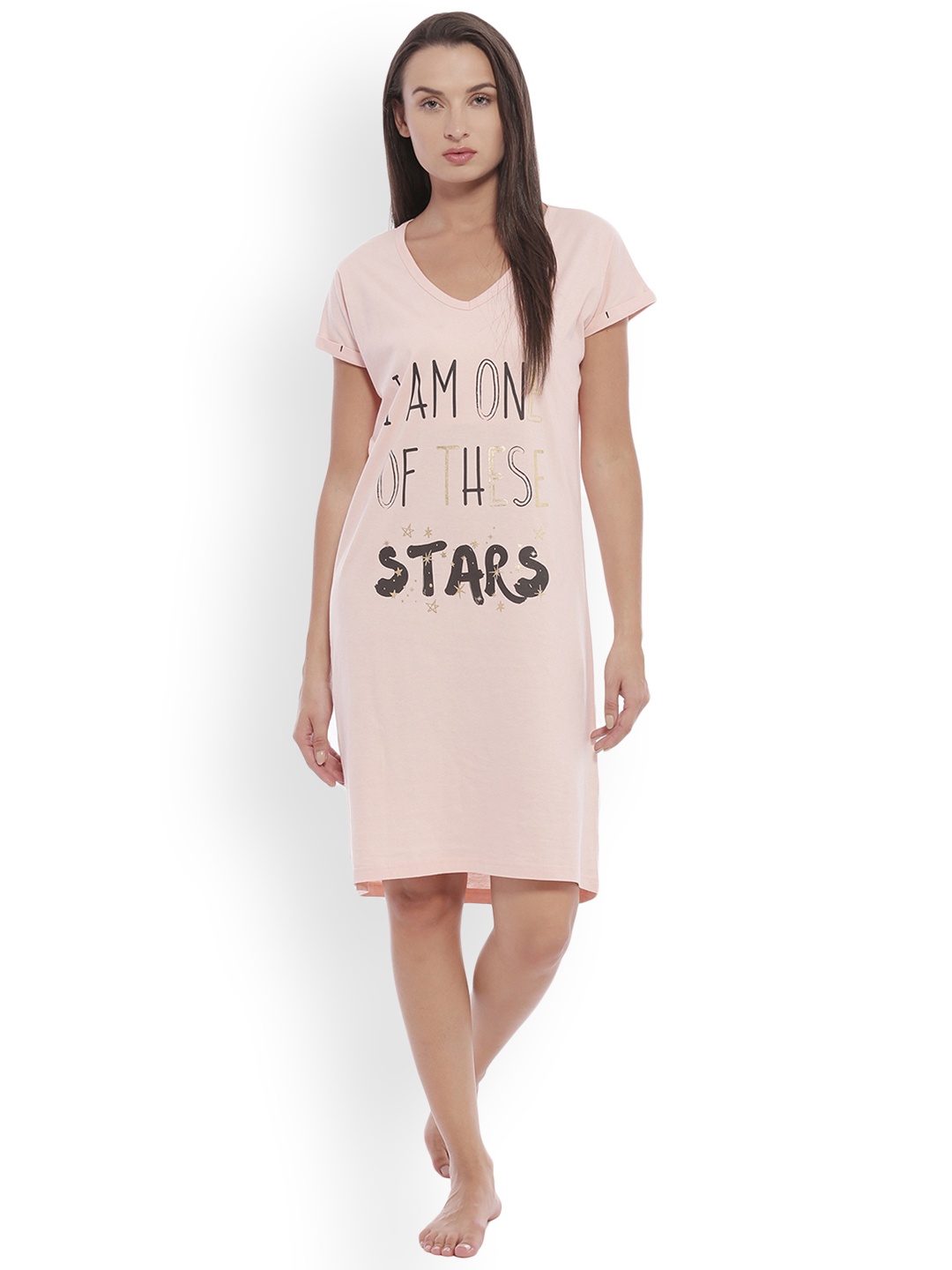

Slumber Jill Women Pink Sleep T-Shirt