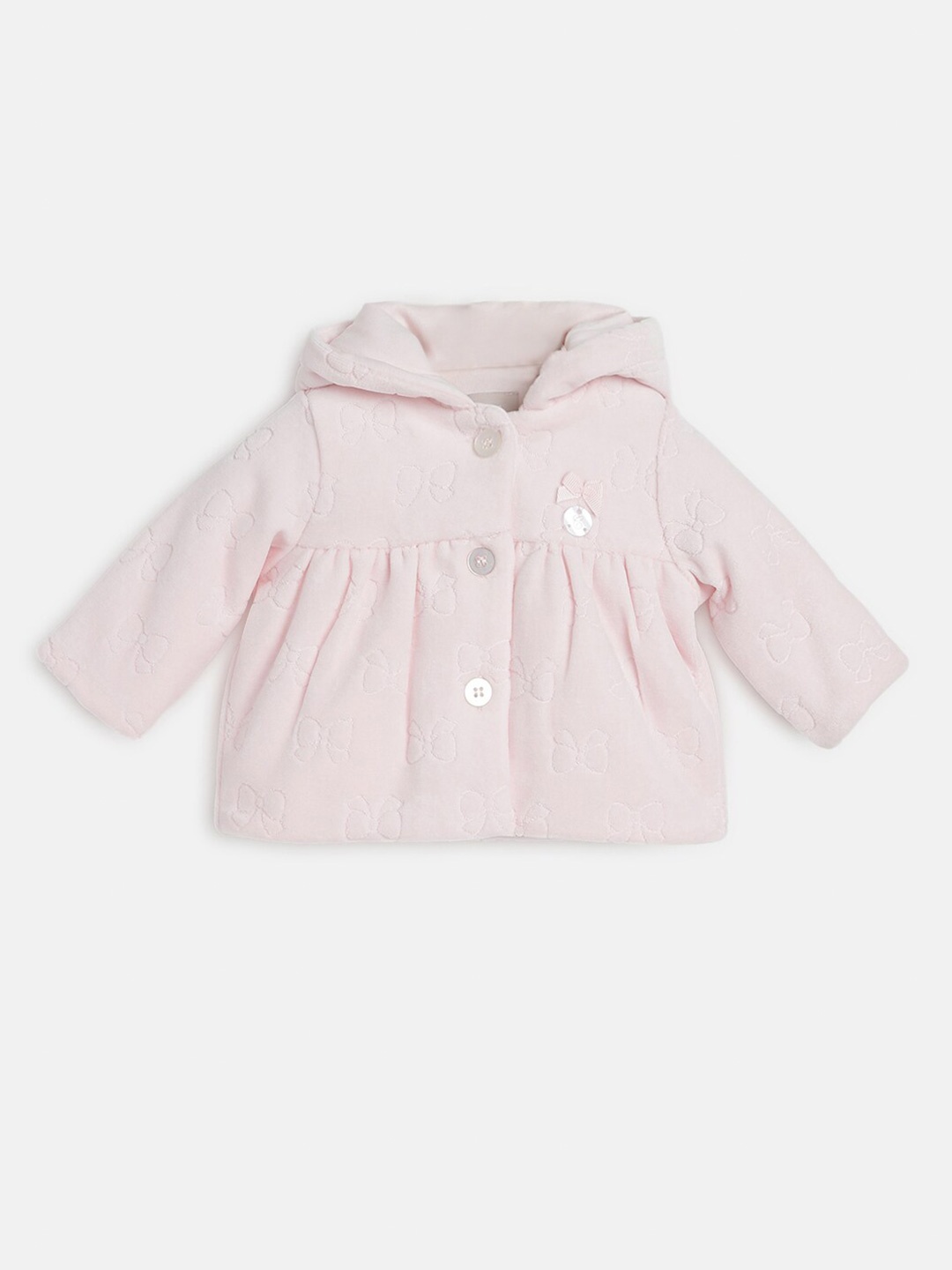 

Chicco Girls Hooded Cotton Front-Open Sweater, Pink