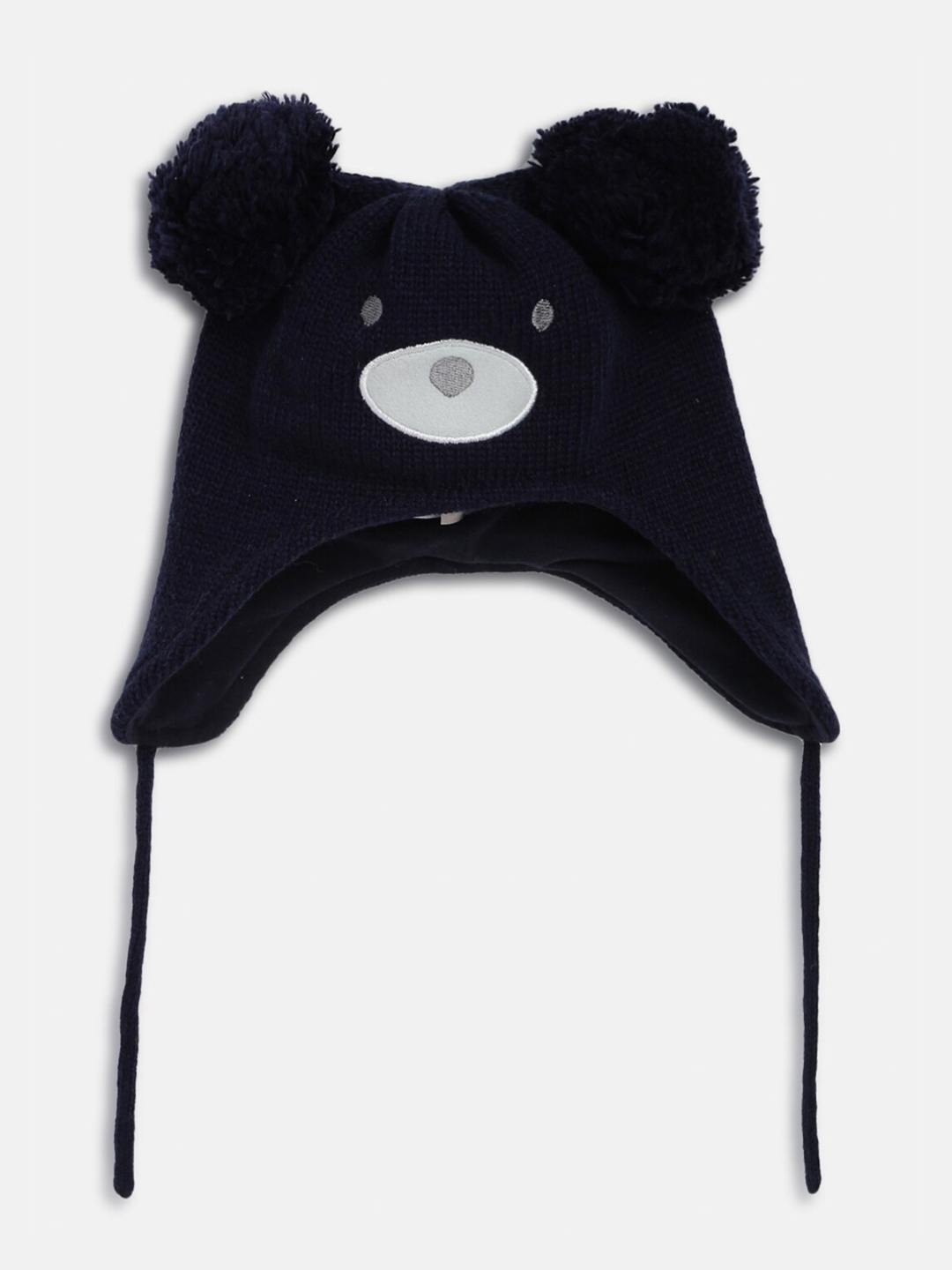 

Chicco Girls Self Design Beanie, Navy blue