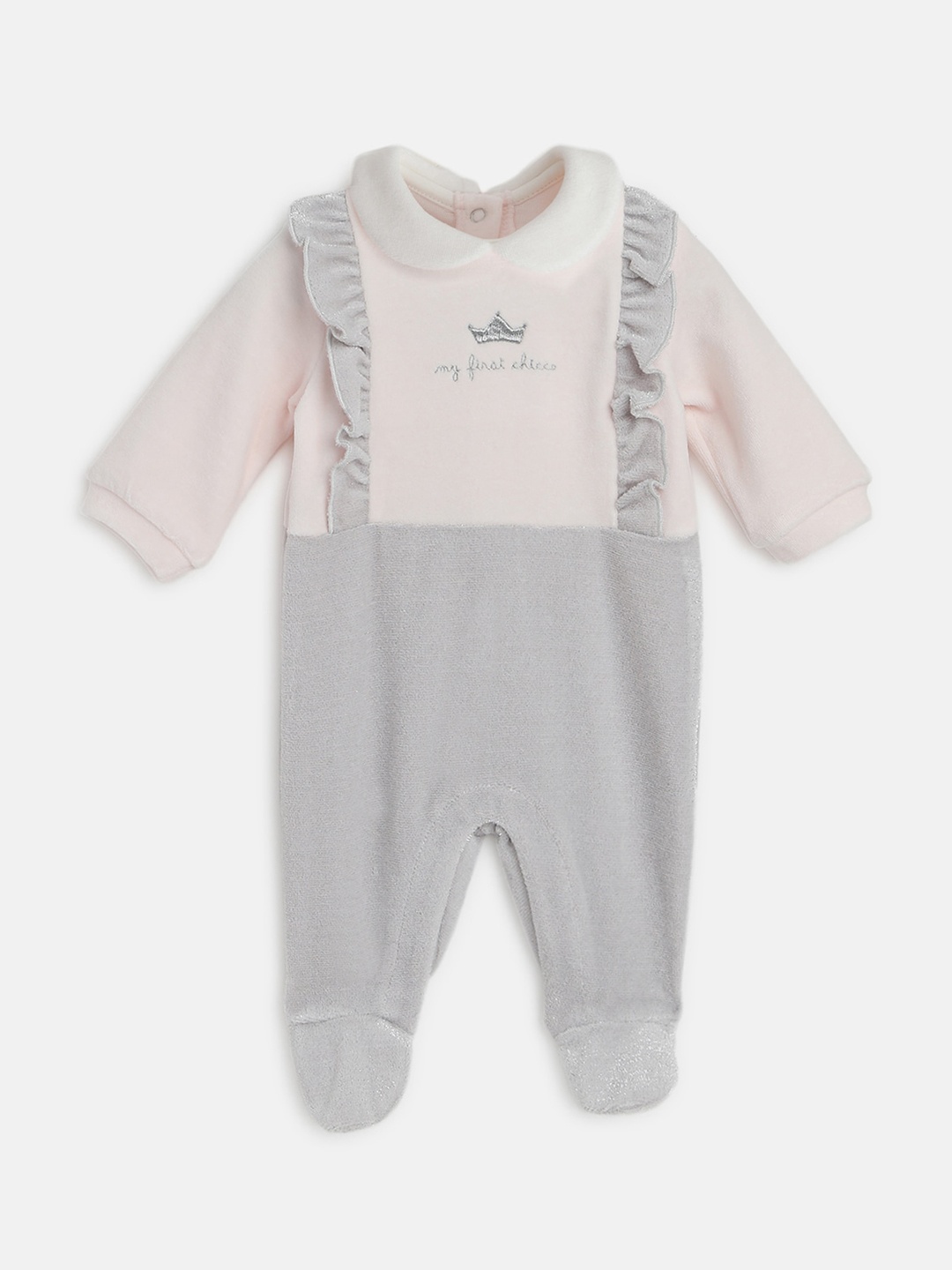 

Chicco Infant Girls Round Neck Sleepsuit, Pink