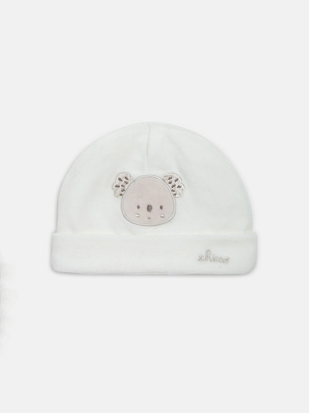 

Chicco Unisex Kids Printed Beanie, White