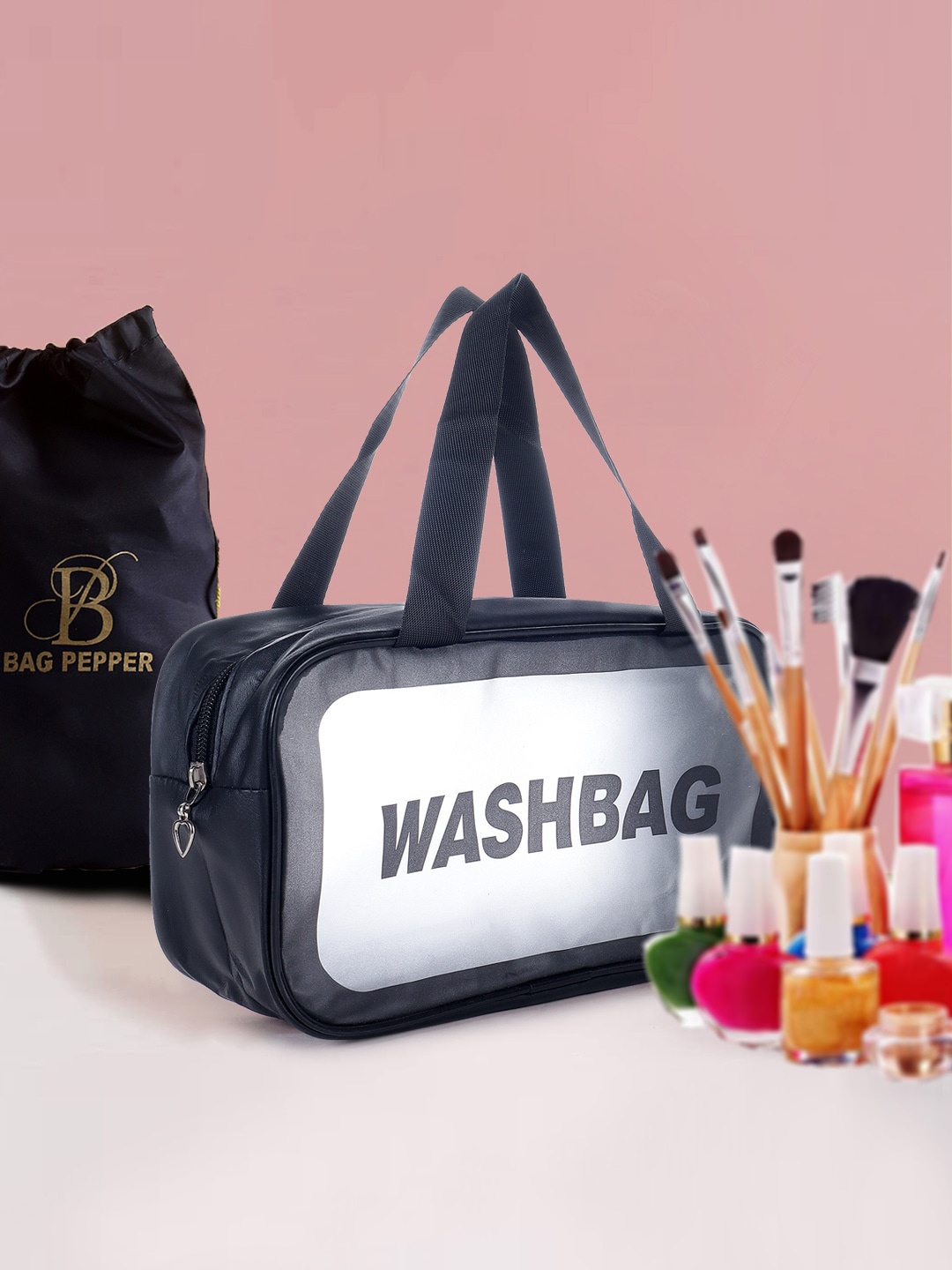 

Bag Pepper Women Waterproof Travel Vanity Bag, Black