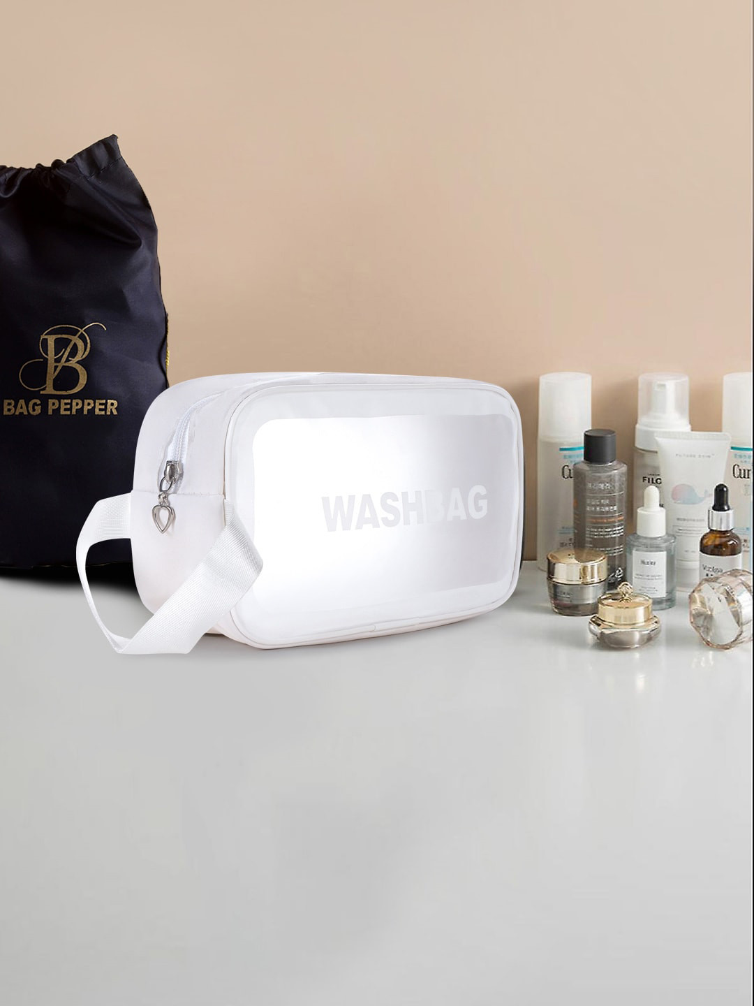 

Bag Pepper Waterproof Lightweight Travel Vanity Bag, White