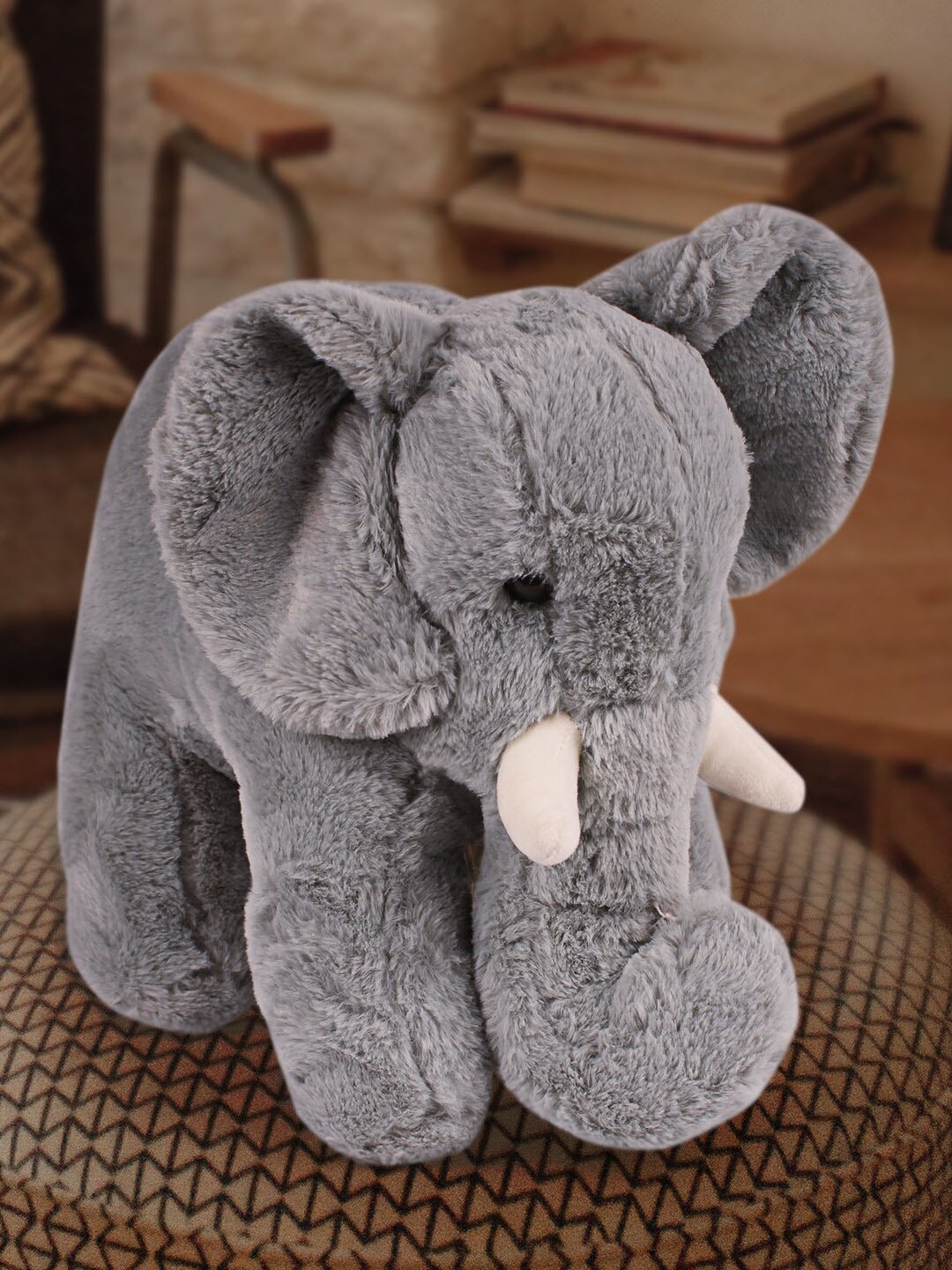 

DukieKooky Unisex Kids Elephant Soft Toy, Grey