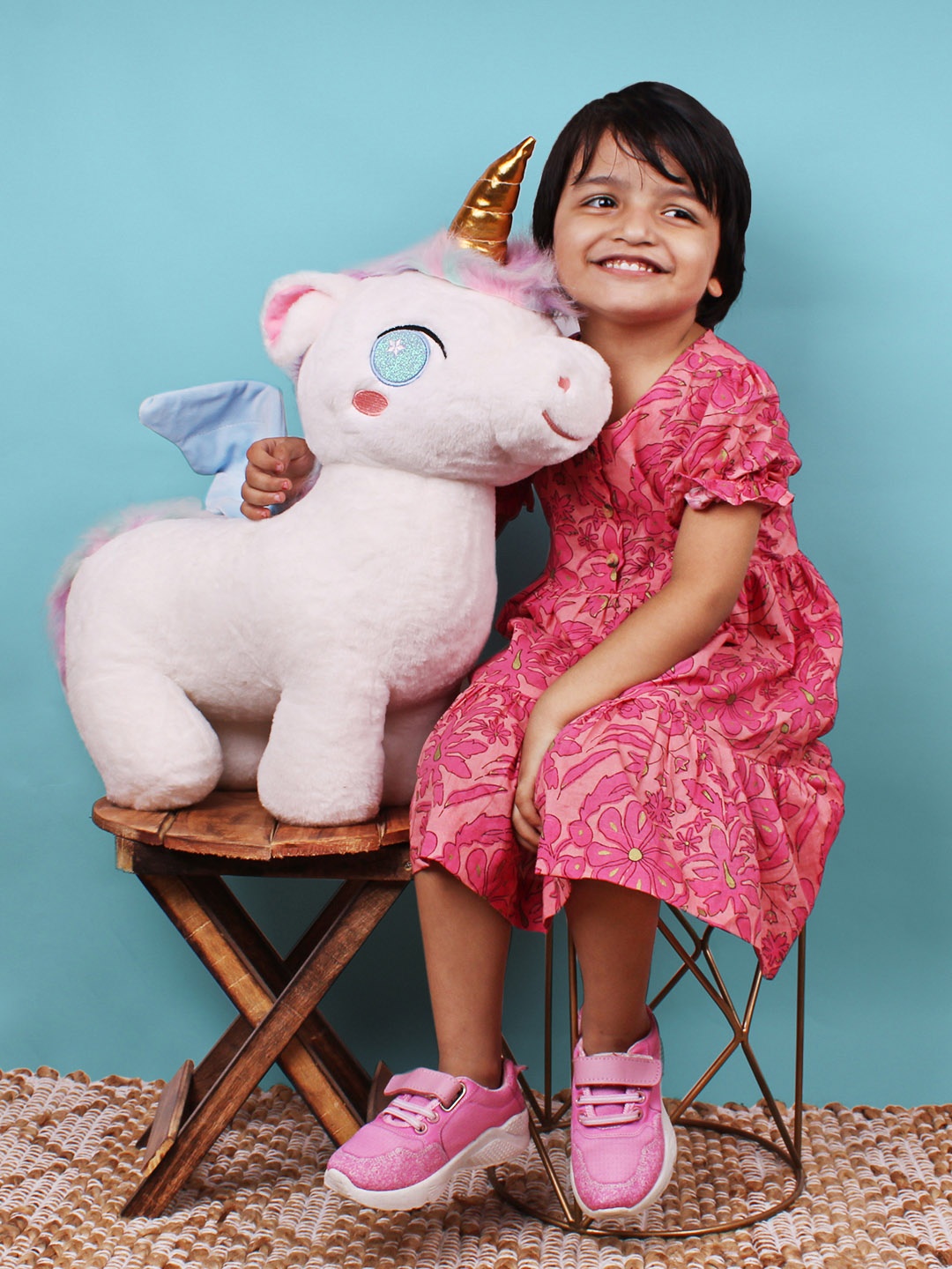 

DukieKooky Unisex Kids Unicorn Soft Toy, Cream