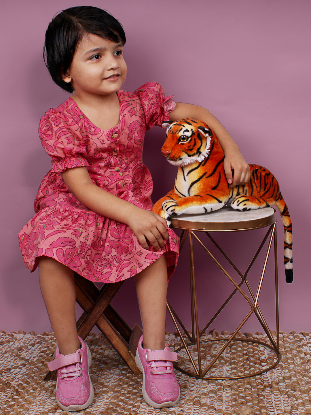 

DukieKooky Kids Tiger Soft Toy, Brown