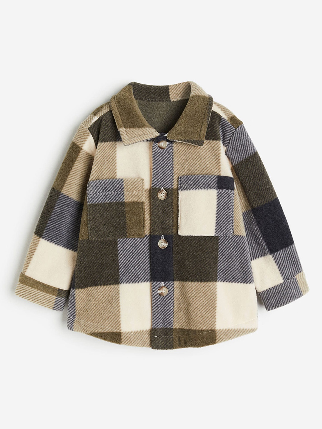 

H&M Boys Fleece Shacket, Multi