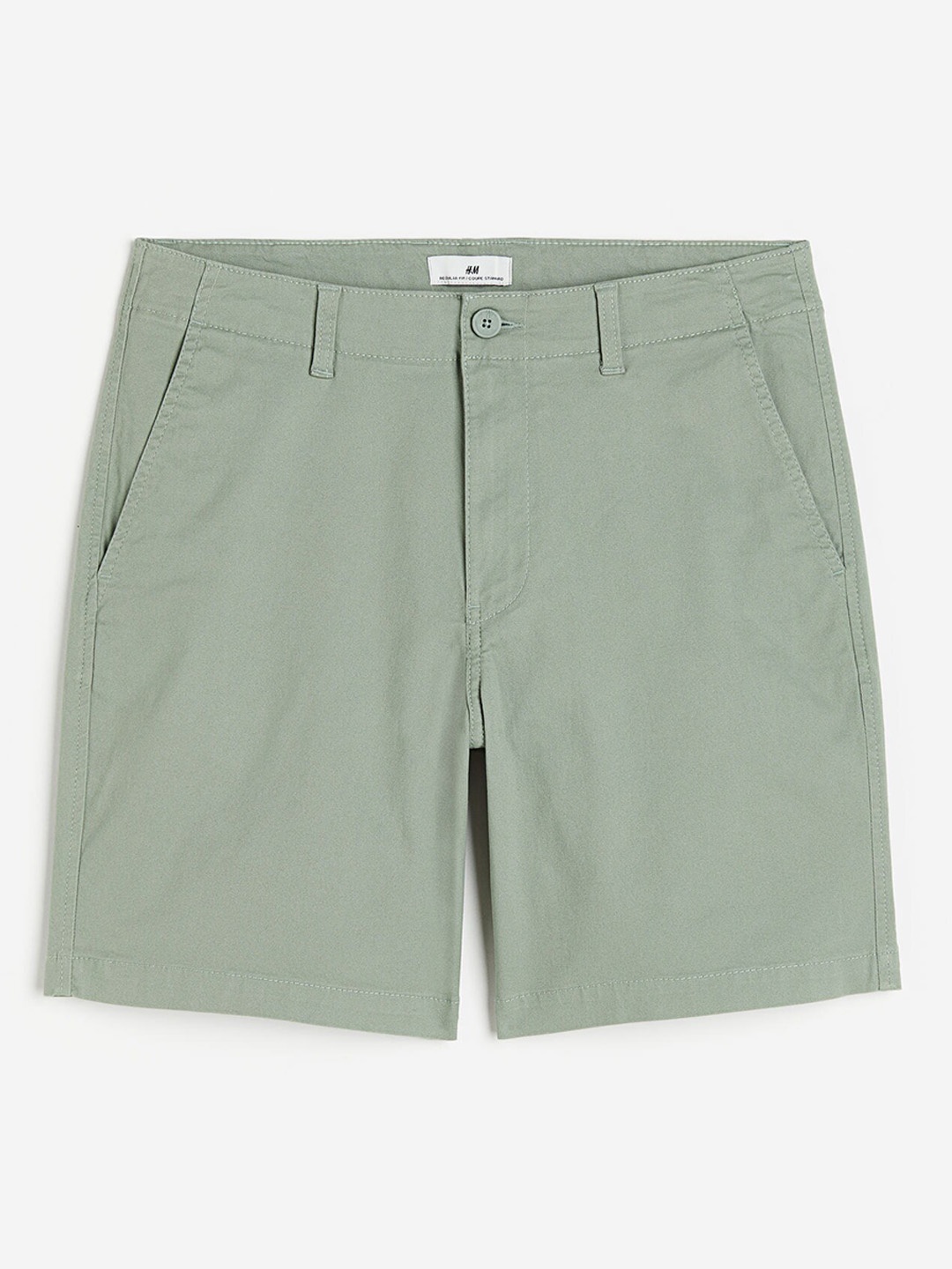 

H&M Men Regular Fit Chino shorts, Sea green