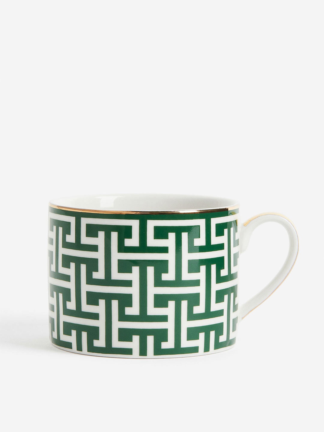 

H&M Green & White Porcelain Cup