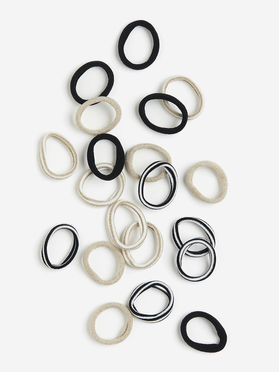 

H&M Girls 20-Pack Hair Elastics, Black