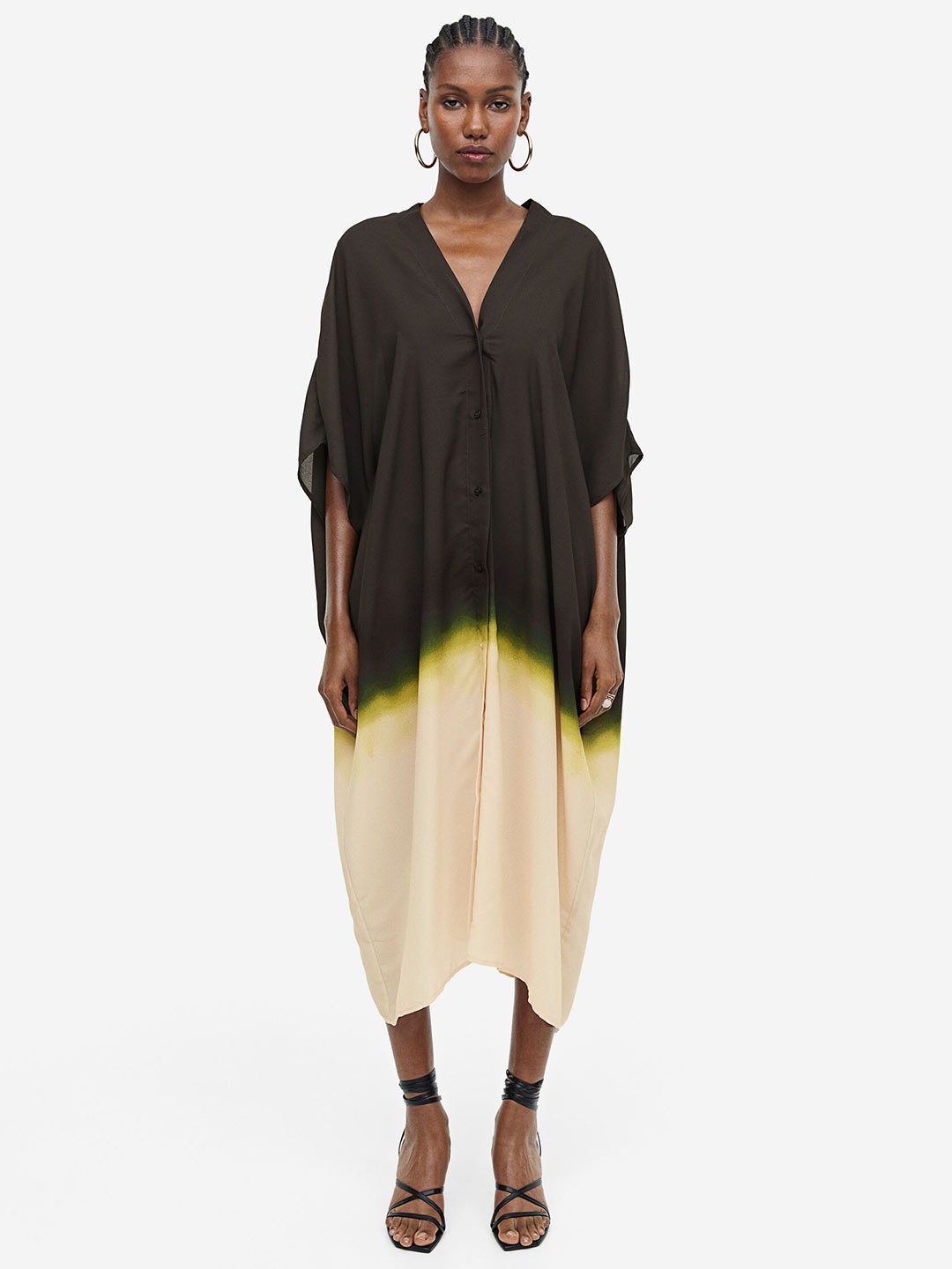 

H&M Oversized Kaftan Dress, Black