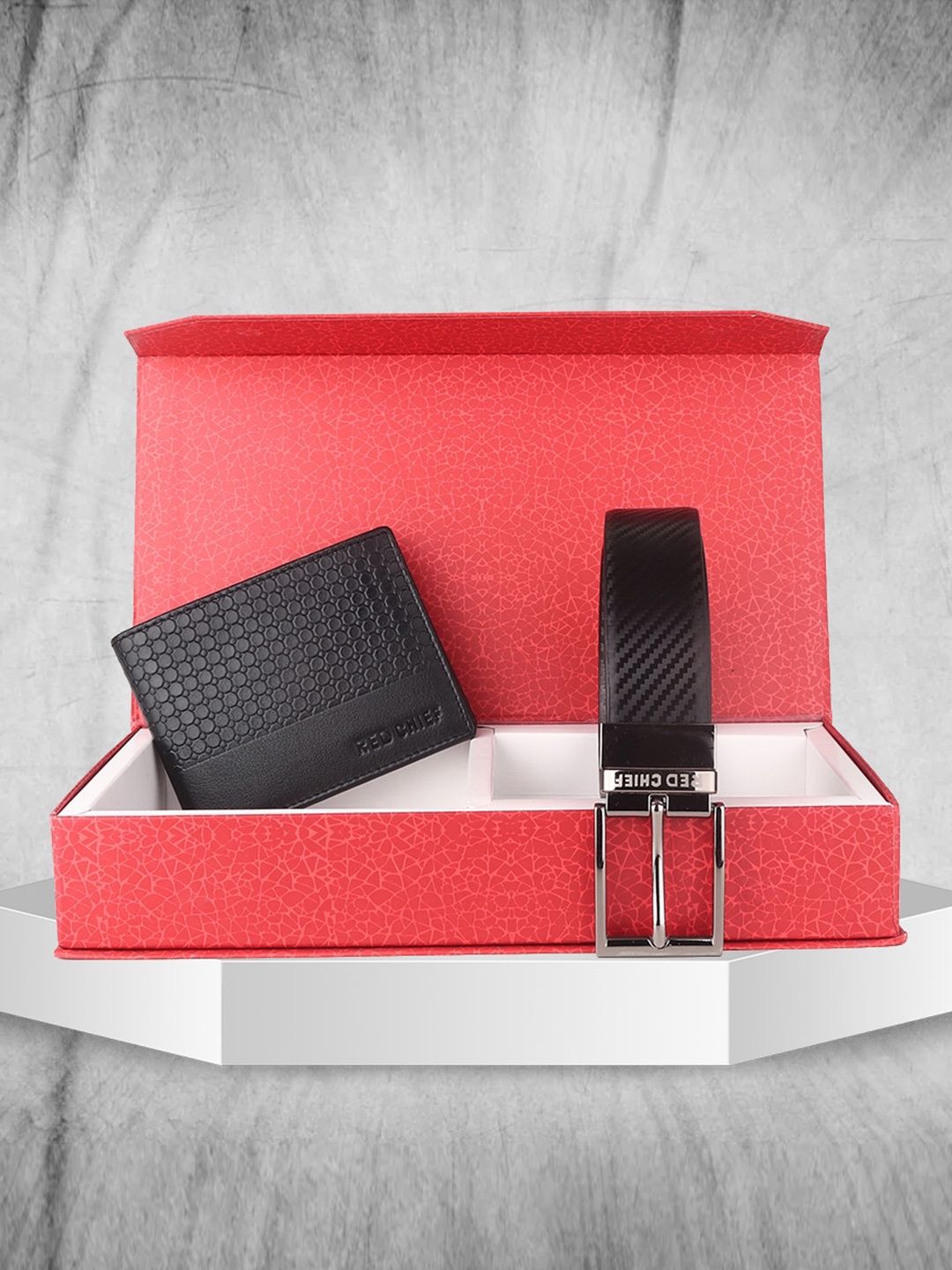 

Red Chief Men Reversible Belt & Wallet Gift Set, Black