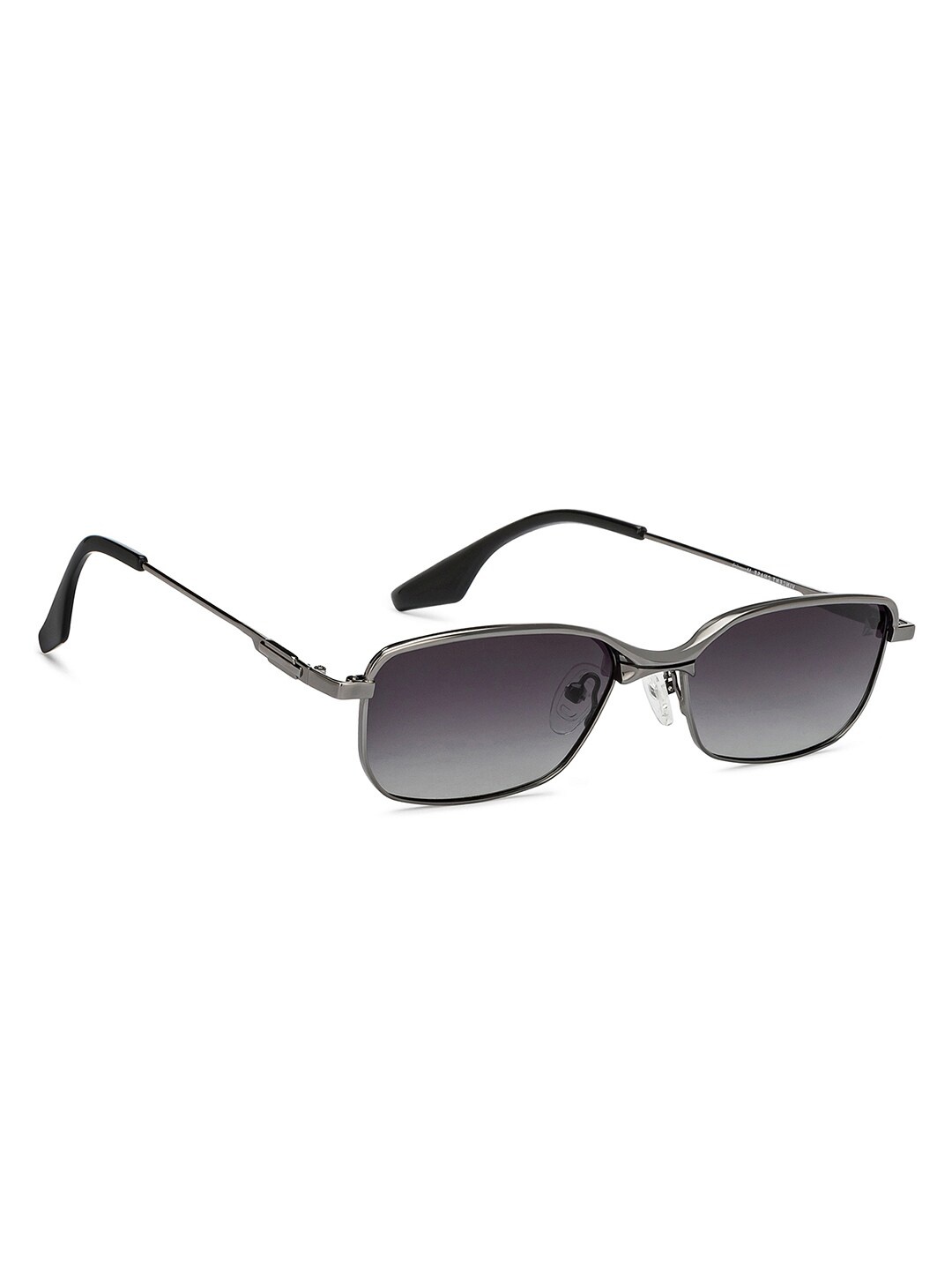 Vincent Chase by Lenskart Unisex Rectangle Sunglasses with Polarised and UV Protected Lens 209312, Grey