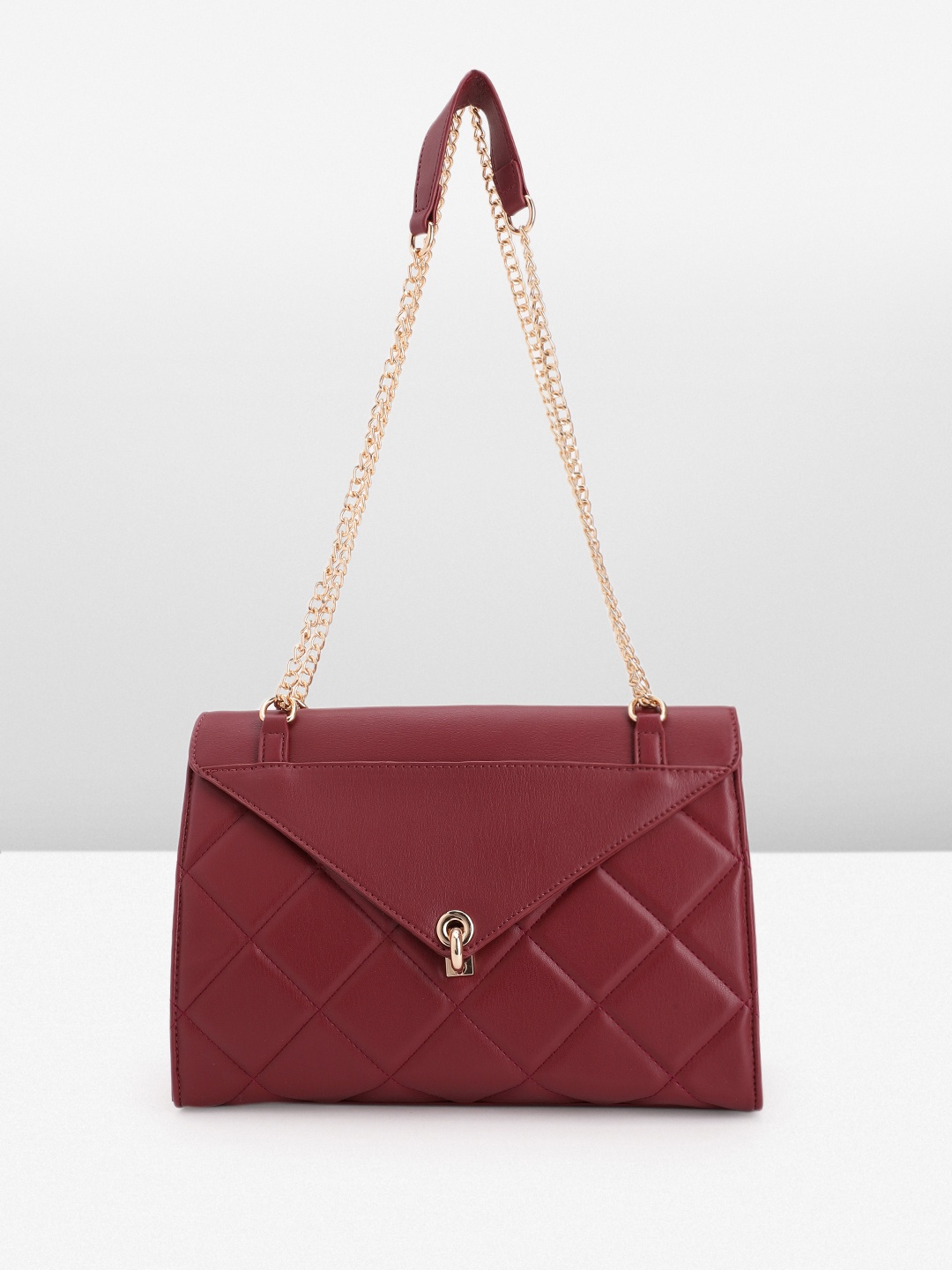 

bebe Women Quilted Shoulder Bag, Burgundy