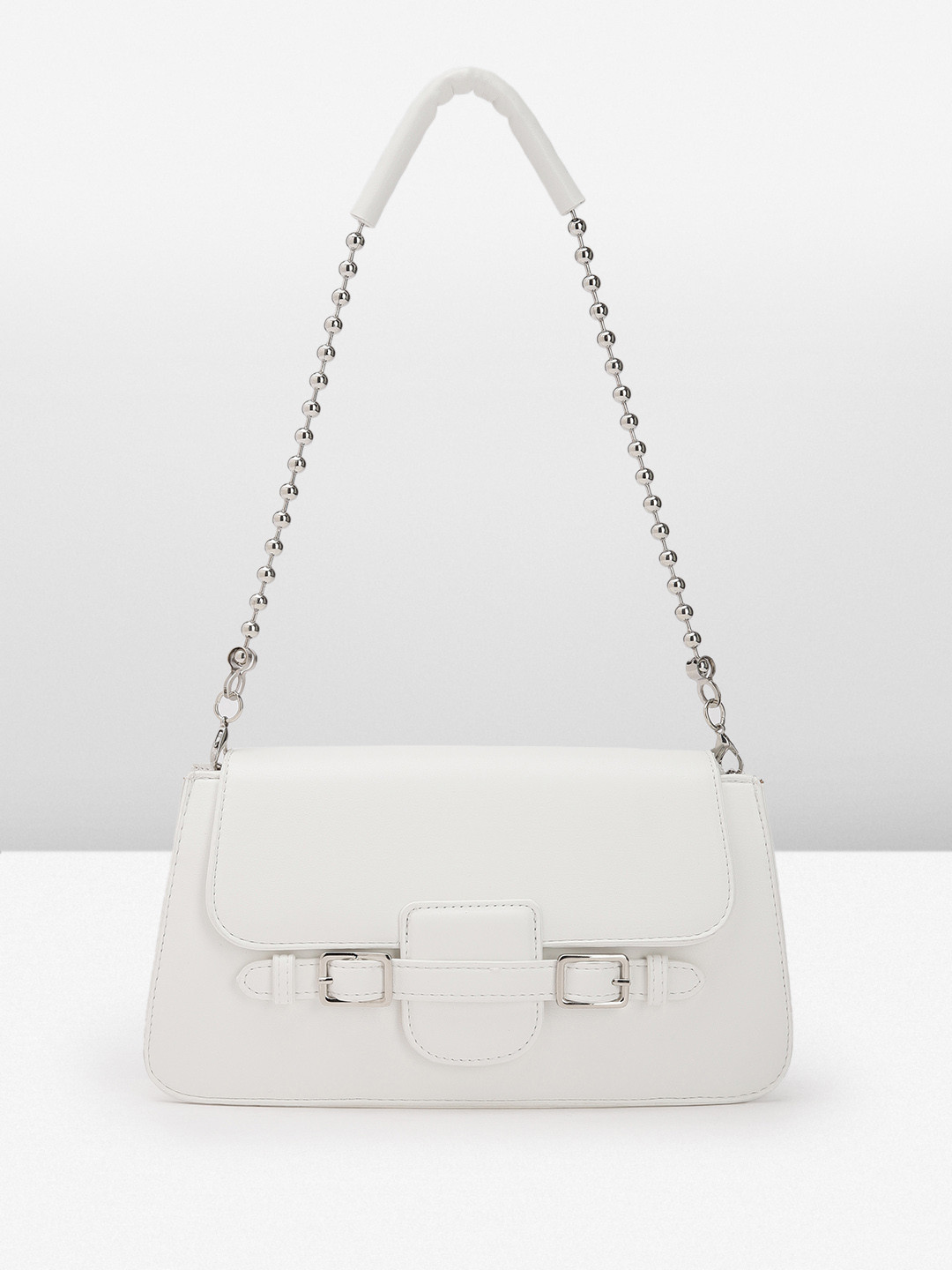 

bebe Women Solid Shoulder Bag, White