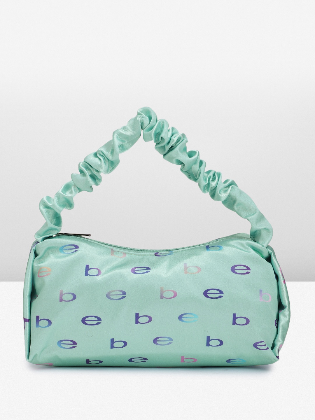 

bebe Brand Logo Printed Hobo Bag, Green