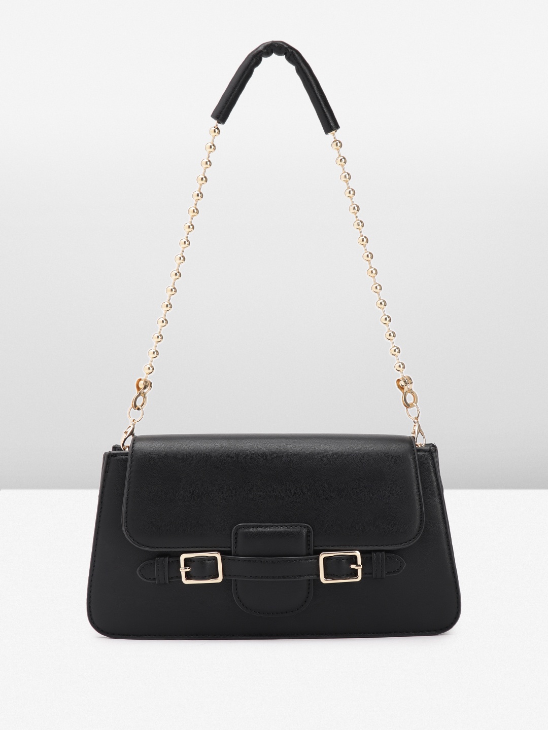 

bebe Solid Structured Shoulder Bag, Black