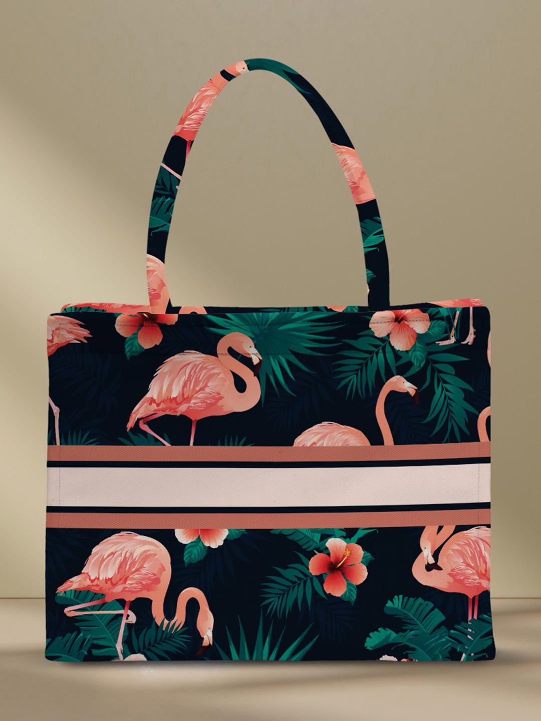 

Crazy Corner Floral Embellished Structured Handheld Bag, Green