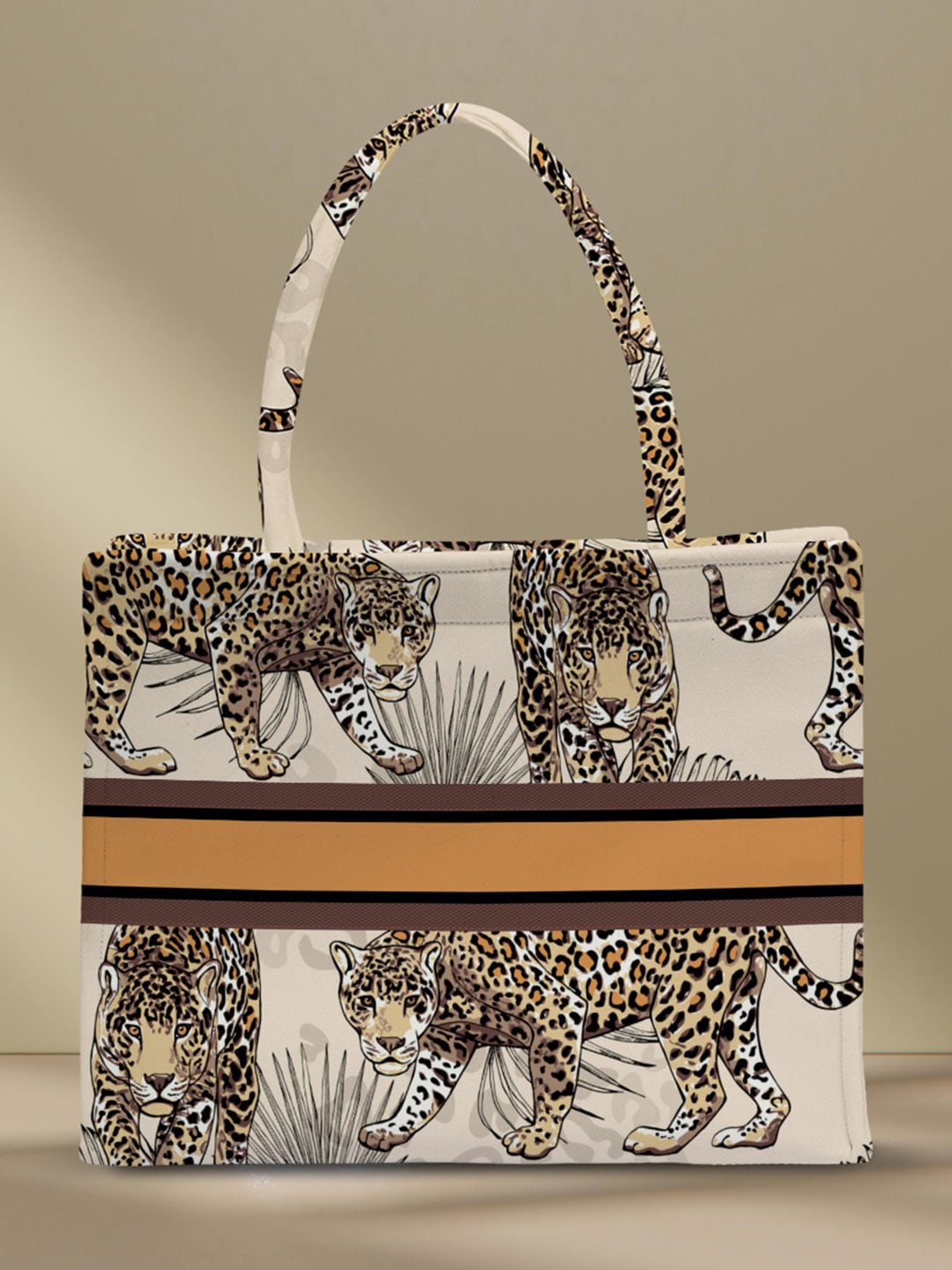 

Crazy Corner Animal Printed Structured Handheld Bag, Multi