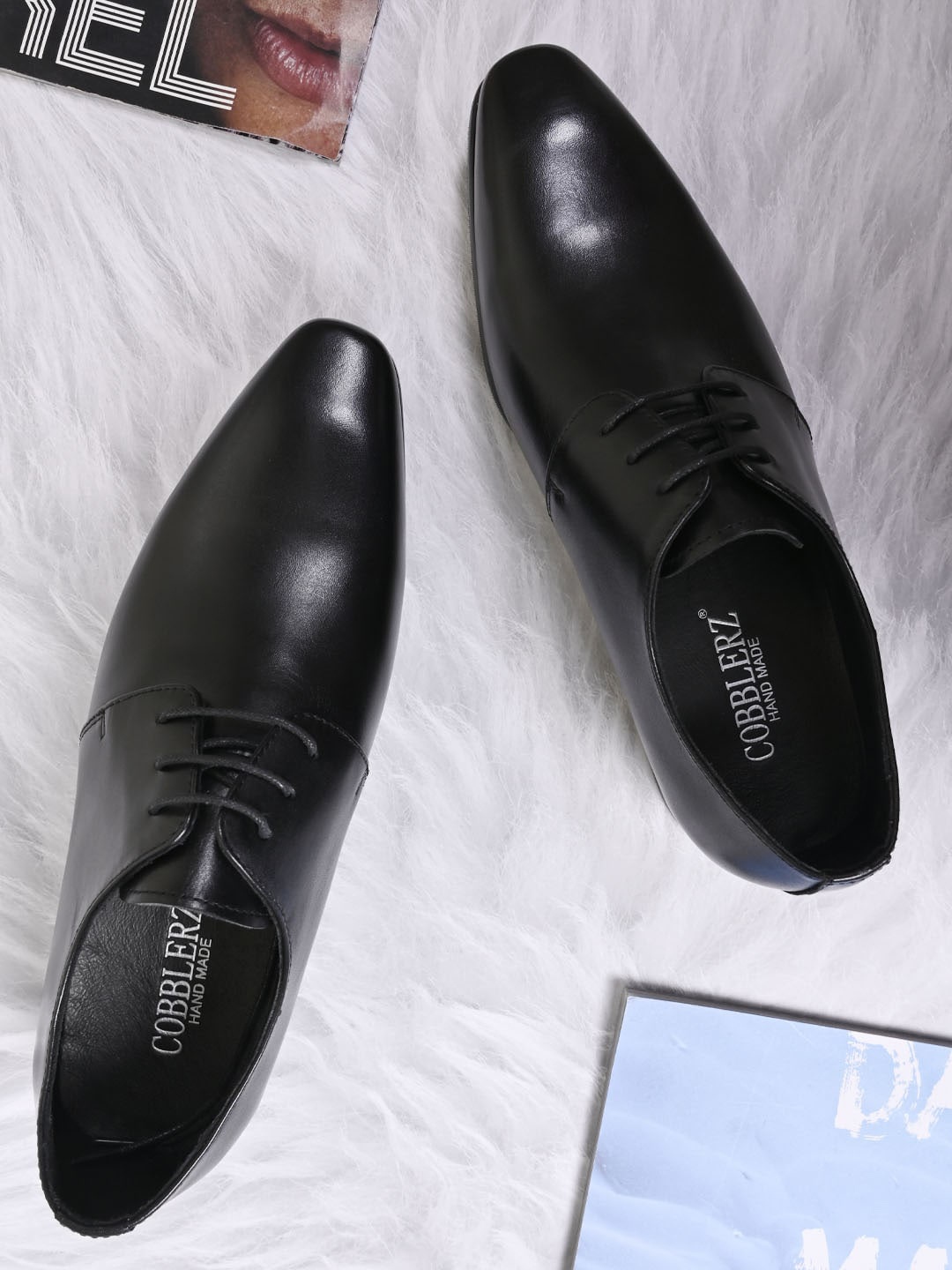 

Cobblerz Men Leather Formal Derbys, Black