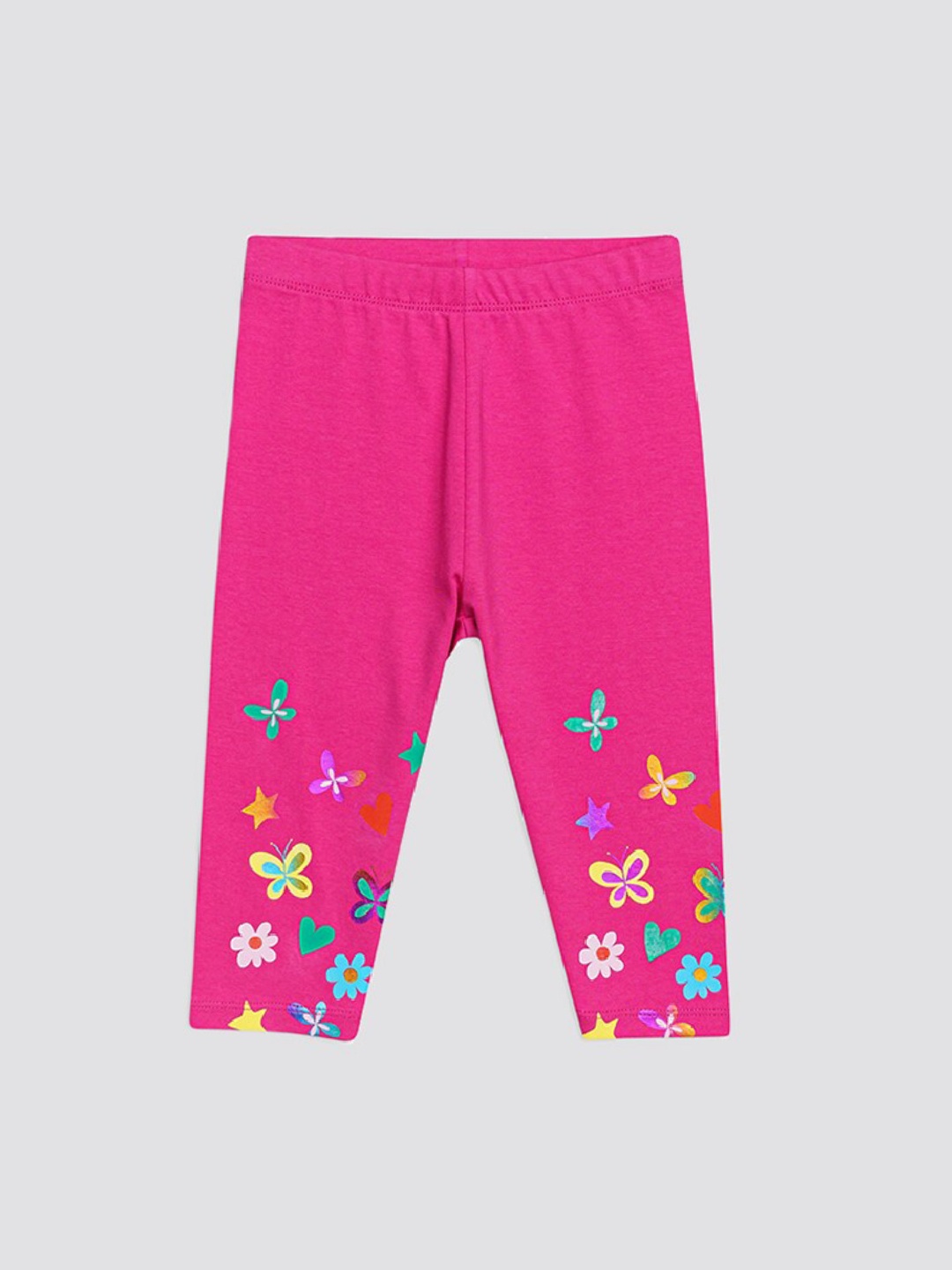 

H By Hamleys Infant Girls Printed Ankle Length Leggings, Pink