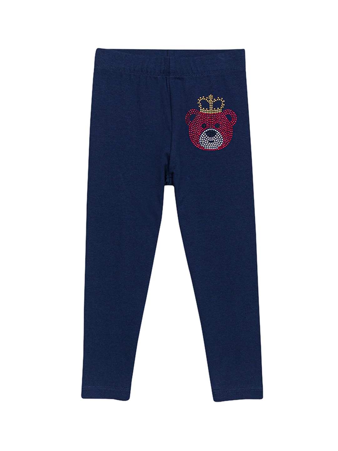 

H By Hamleys Infant Girls Embellished Ankle Length Leggings, Navy blue