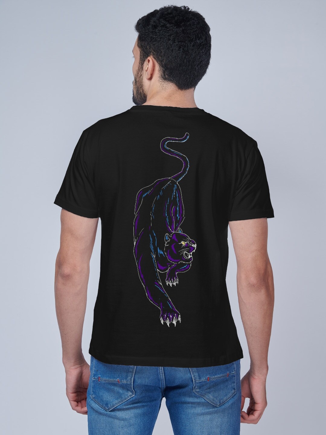

Aero Armour Graphic Printed Pure Cotton T-shirt, Black