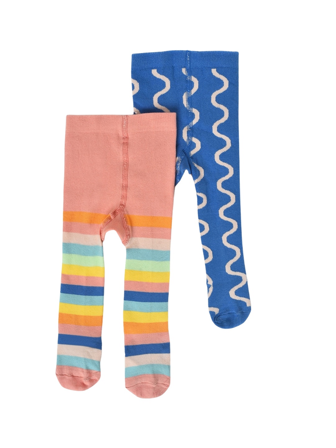 

MiArcus Girls Pack Of 2 Printed Tight Stockings, Blue