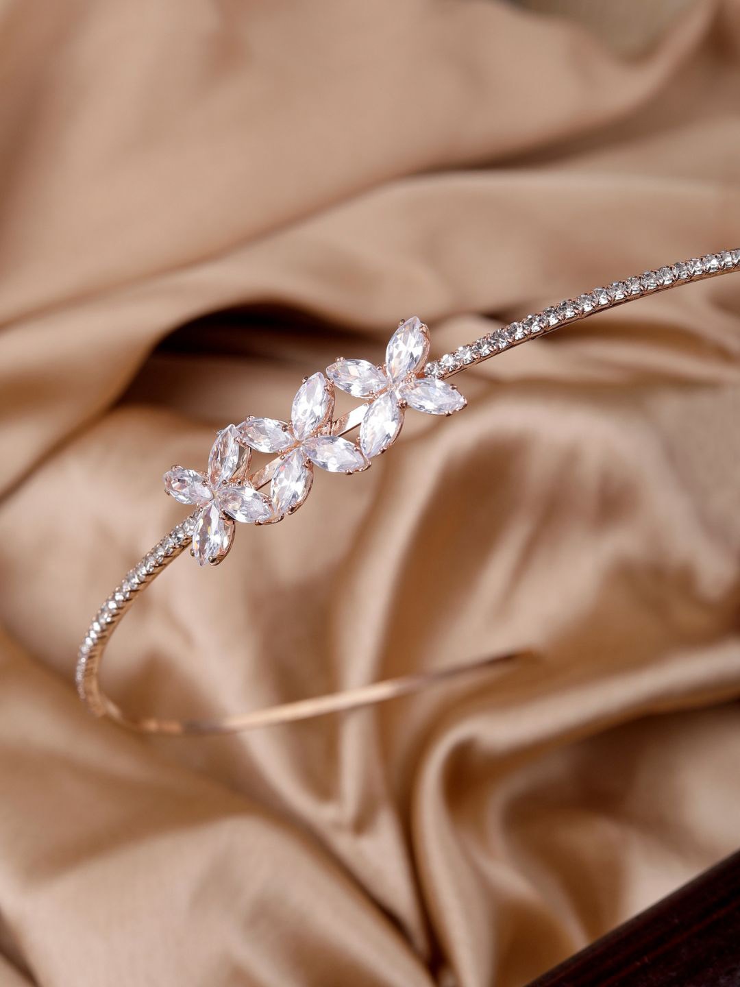 

AccessHer Embellished Hairband, Rose gold
