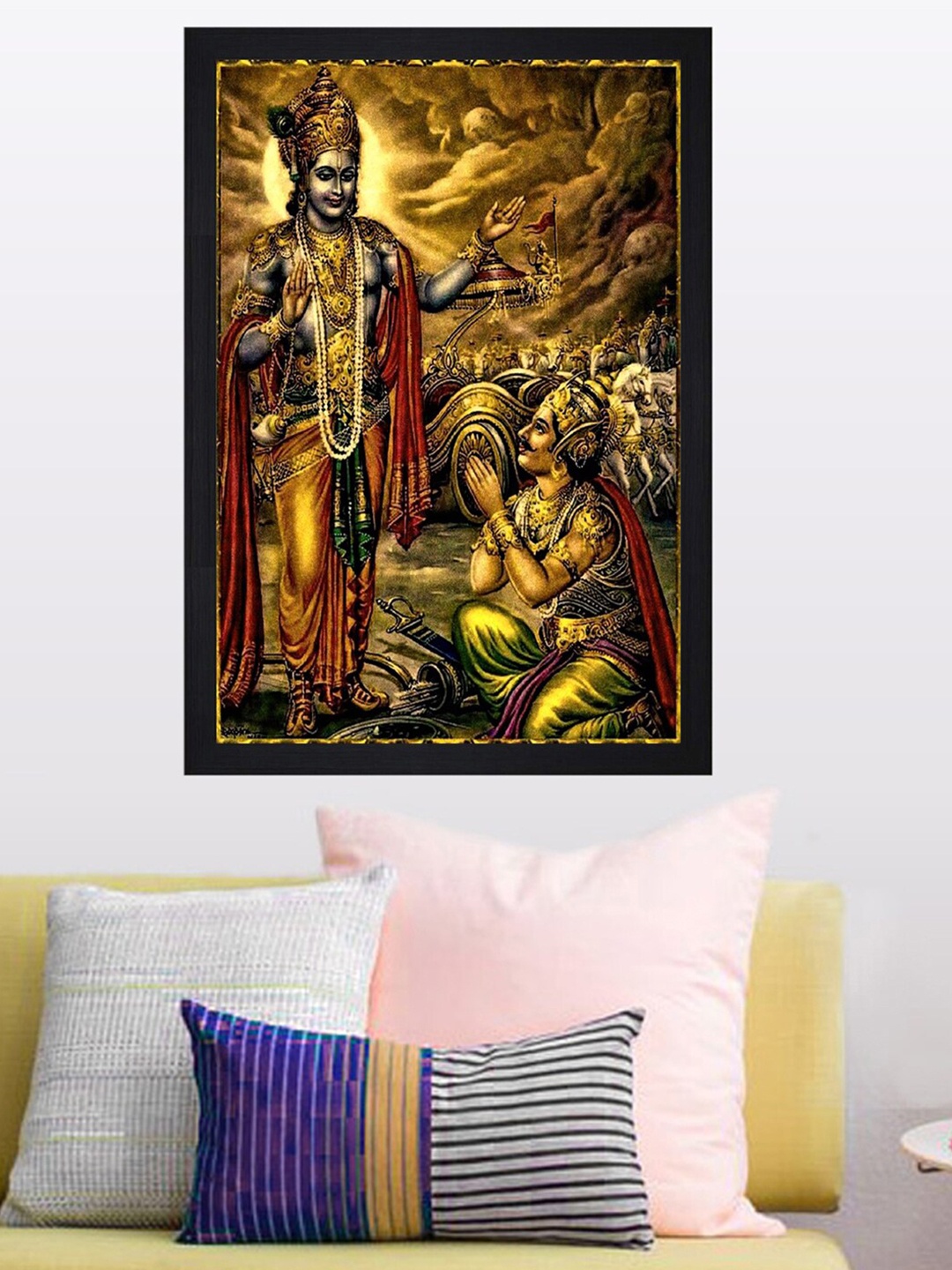 

Gallery99 Brown & Black Mahabharata Apex Framed Wall Art