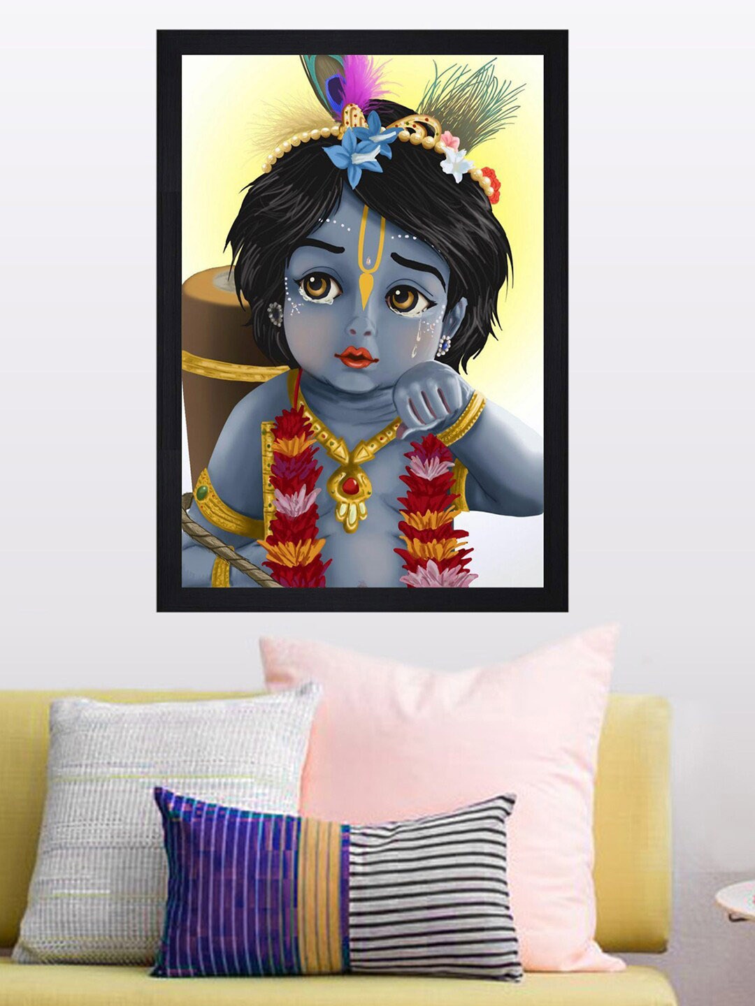 

Gallery99 Blue & Black Bal Krishna Framed Wall Art