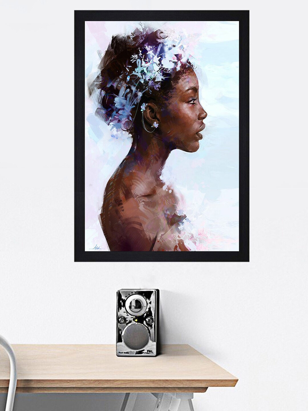 

Gallery99 Brown & Blue Watercolour Angel Texture Paper Framed Wall Art
