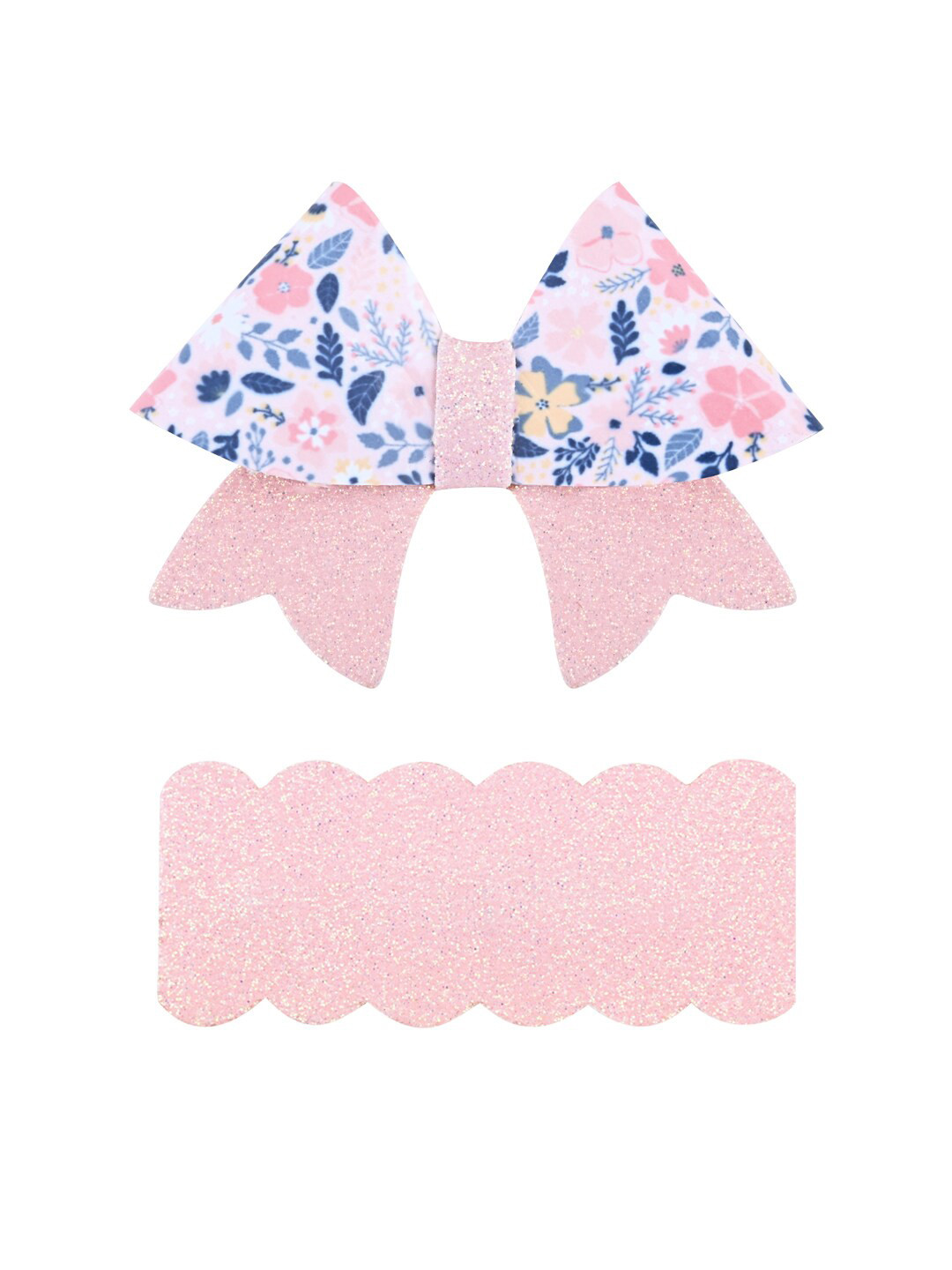 

Aye Candy Girls Set of 2 Floral Printed Alligator Hair Clips, Peach