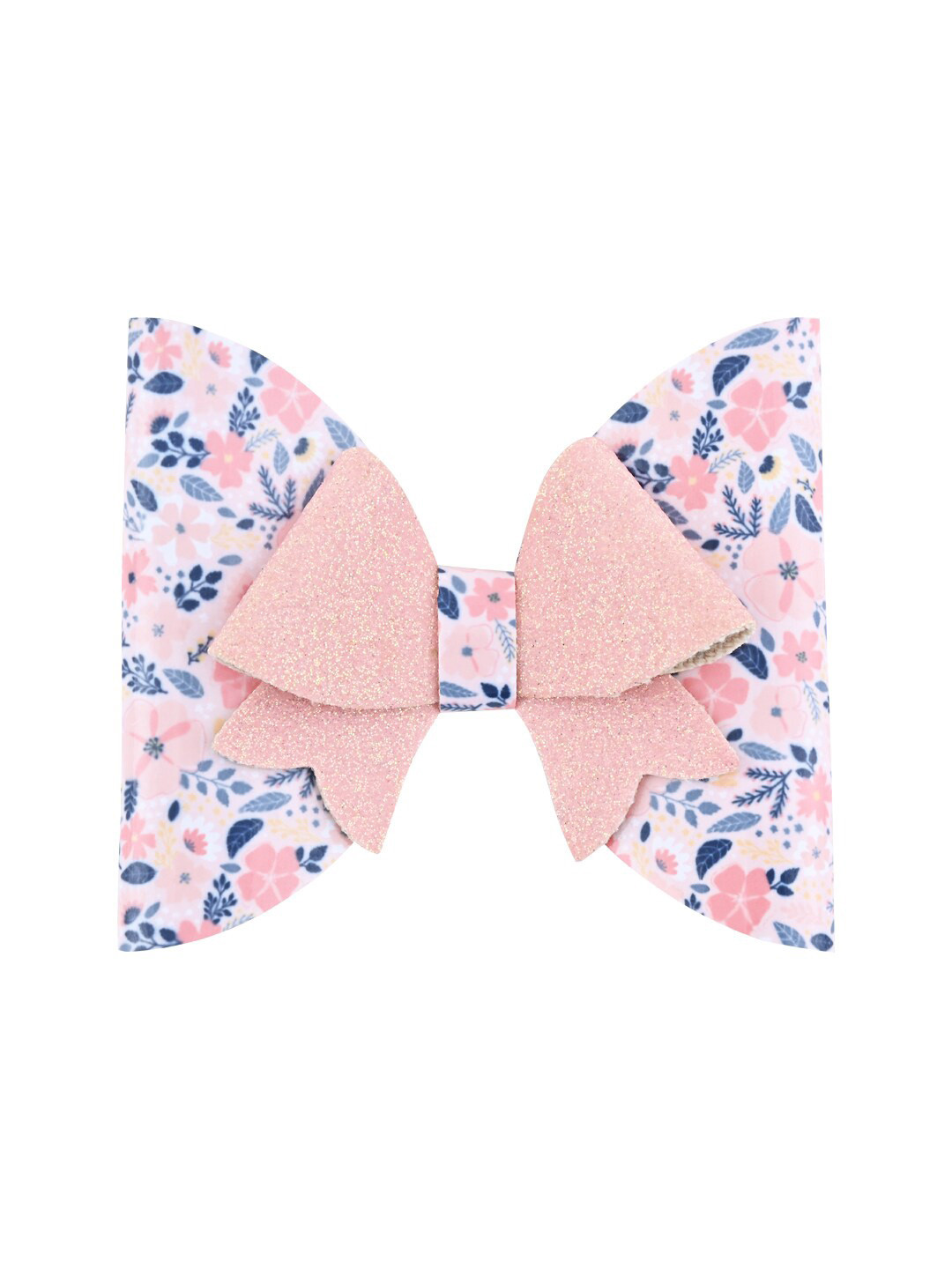 

Aye Candy Girls Floral Printed Bow Alligator Hair Clip, Peach