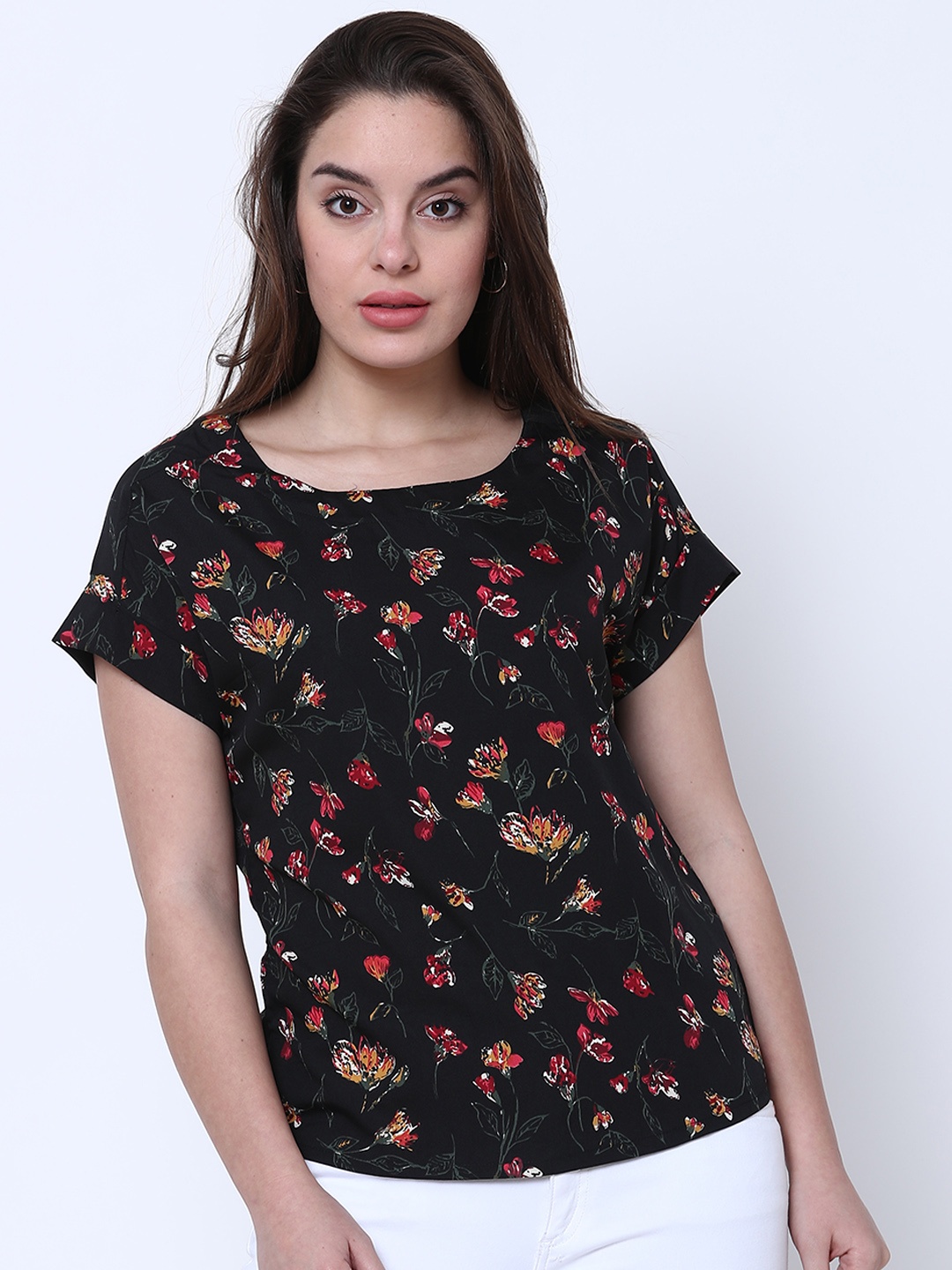 

Tokyo Talkies Women Black Printed Top