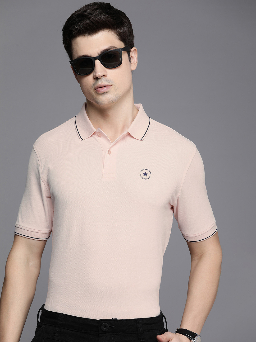 

Louis Philippe Polo Collar T-shirt, Beige