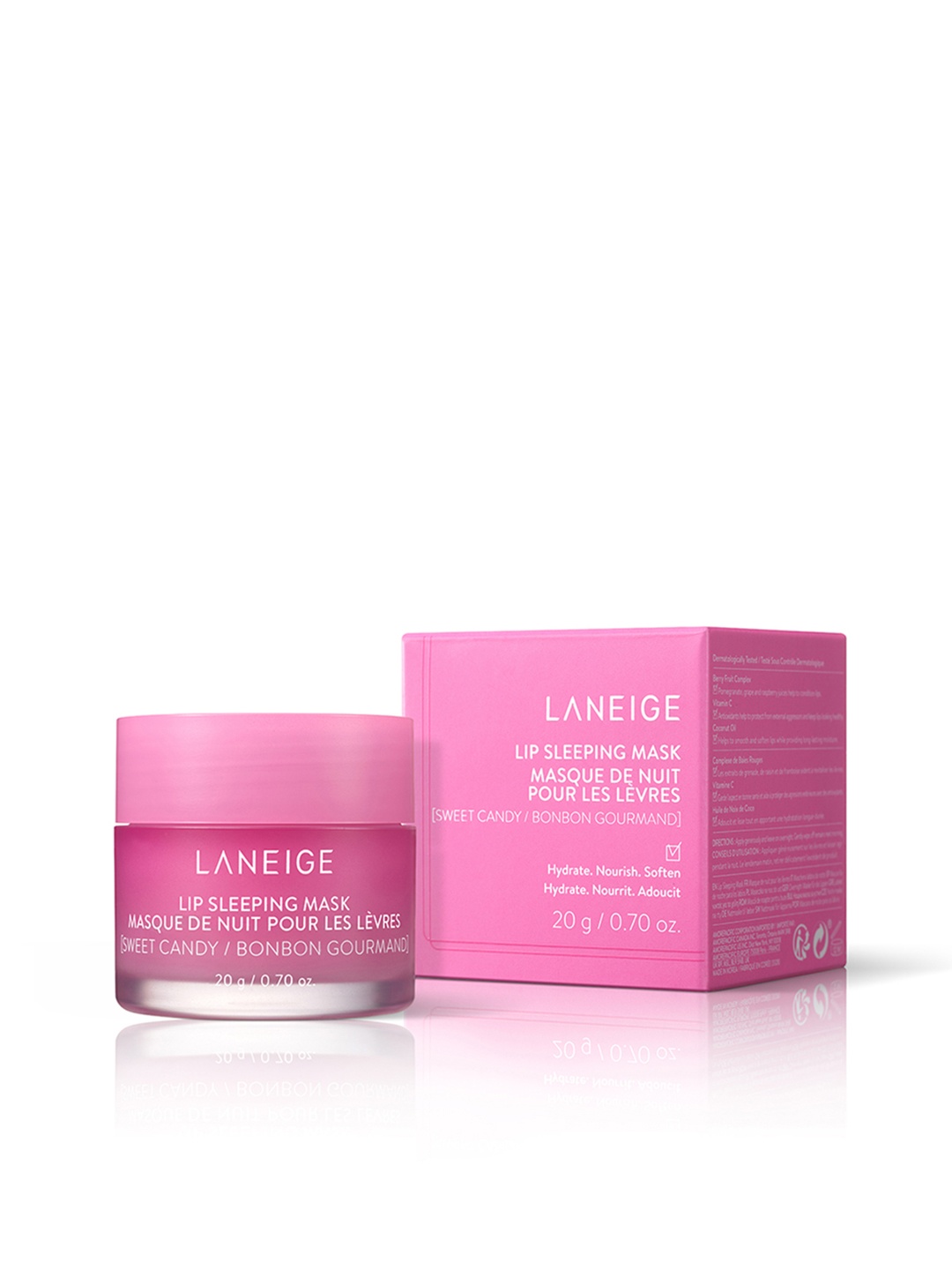 

LANEIGE Lip Sleeping Mask with Vitamin C & Berry Fruit 20g - Sweet Candy, Pink