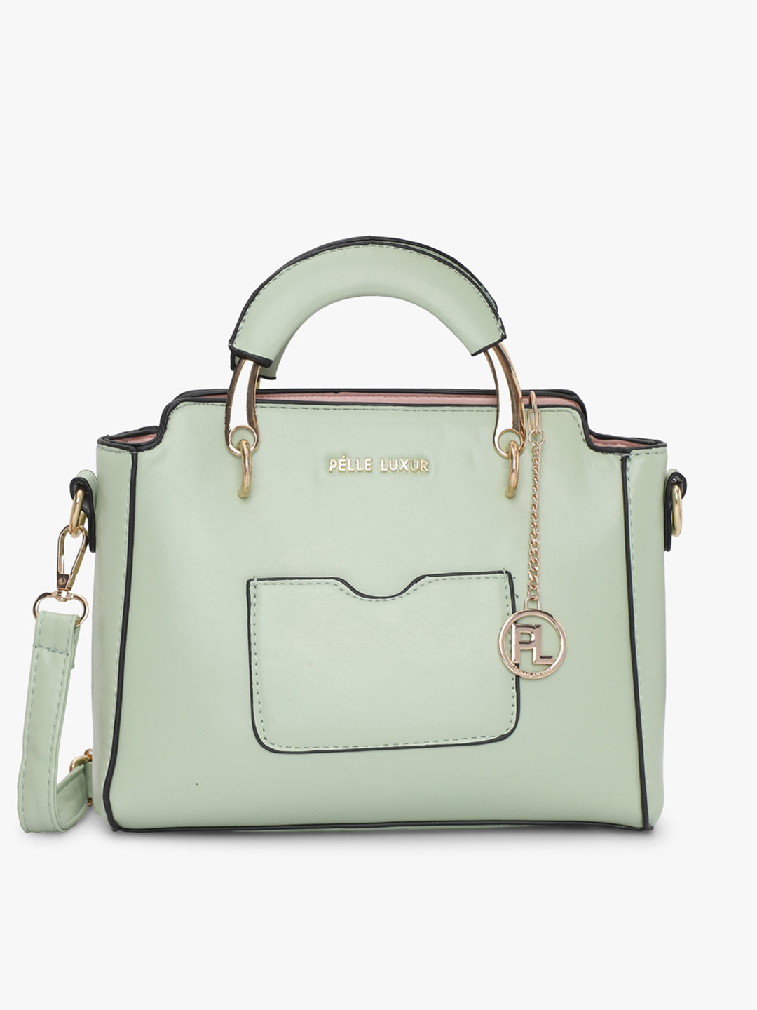 

PELLE LUXUR PU Swagger Handheld Bag, Green