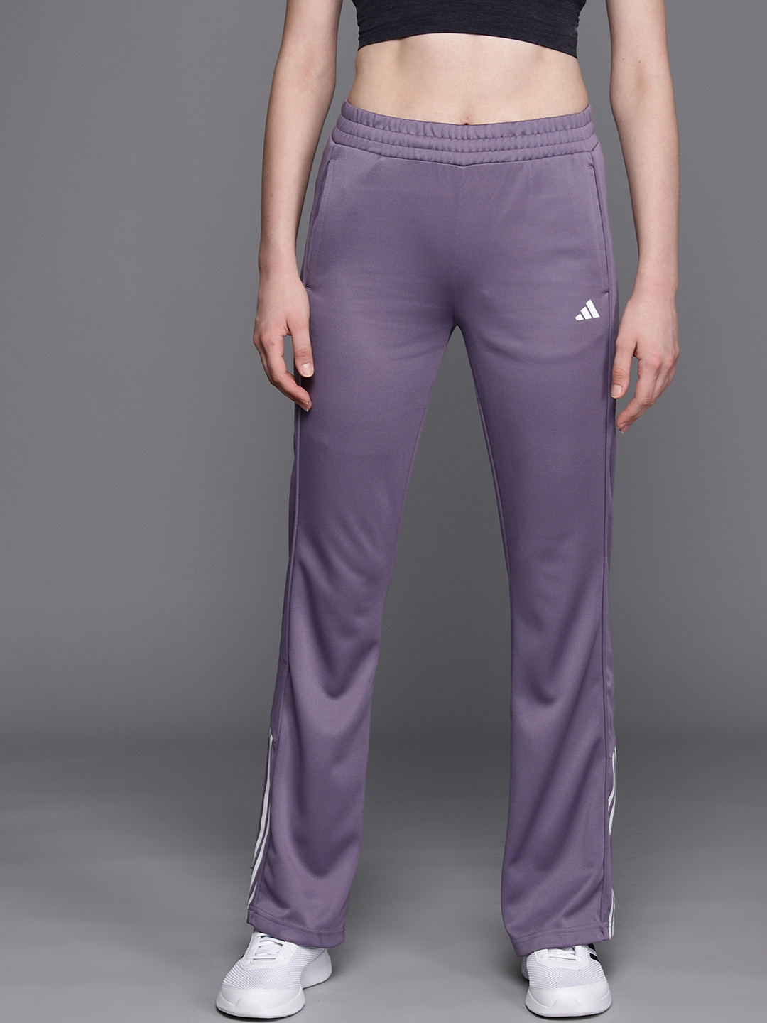 

ADIDAS Women 3-Striped Training Track Pants, Purple