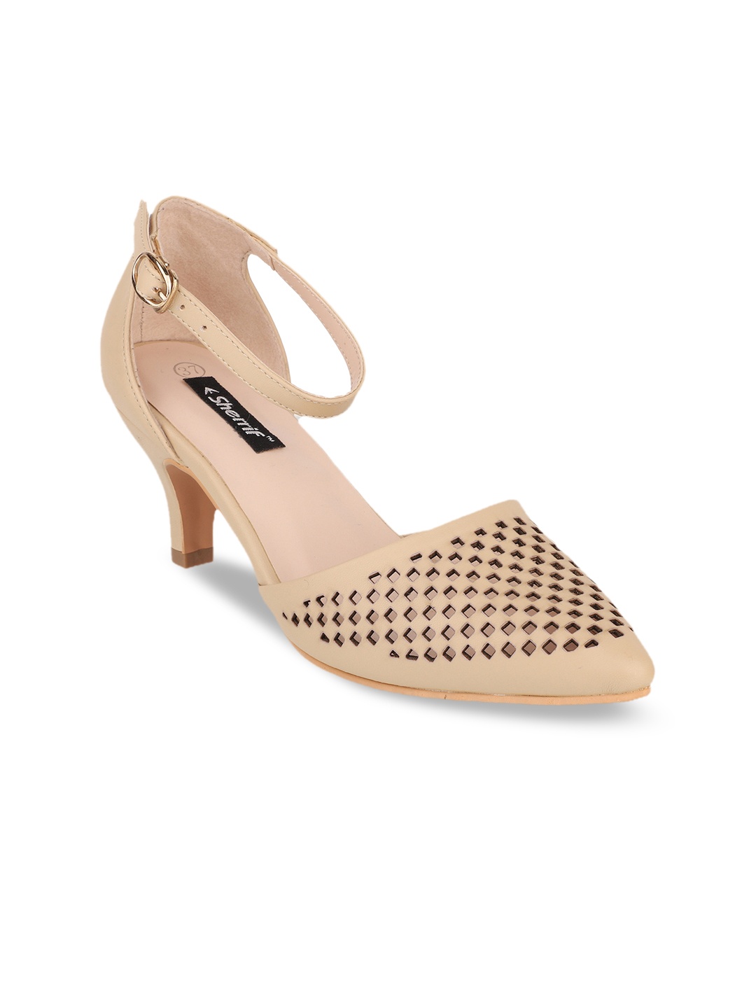 

Sherrif Shoes Women Beige Solid Pumps