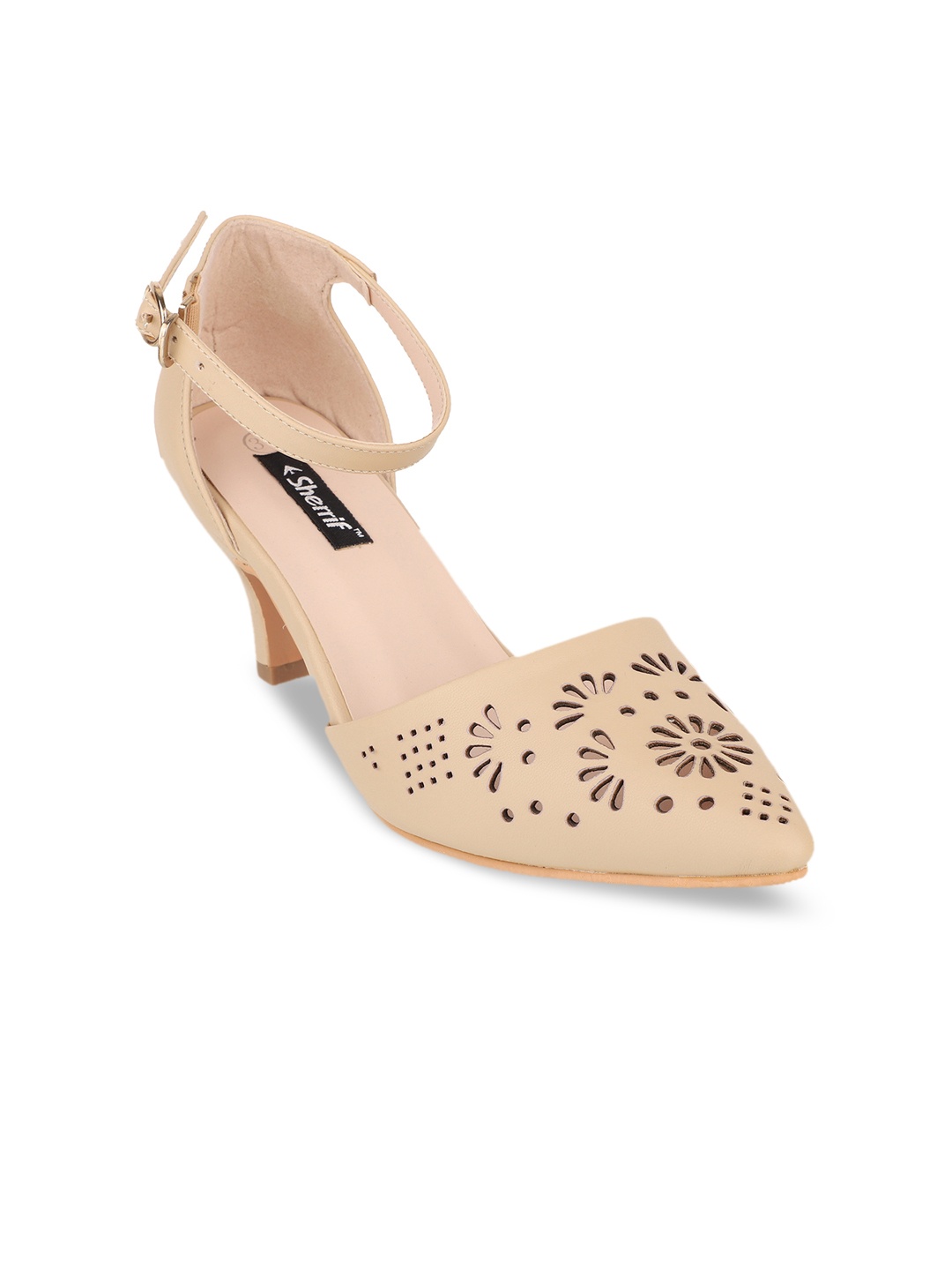 

Sherrif Shoes Women Beige Solid Pumps