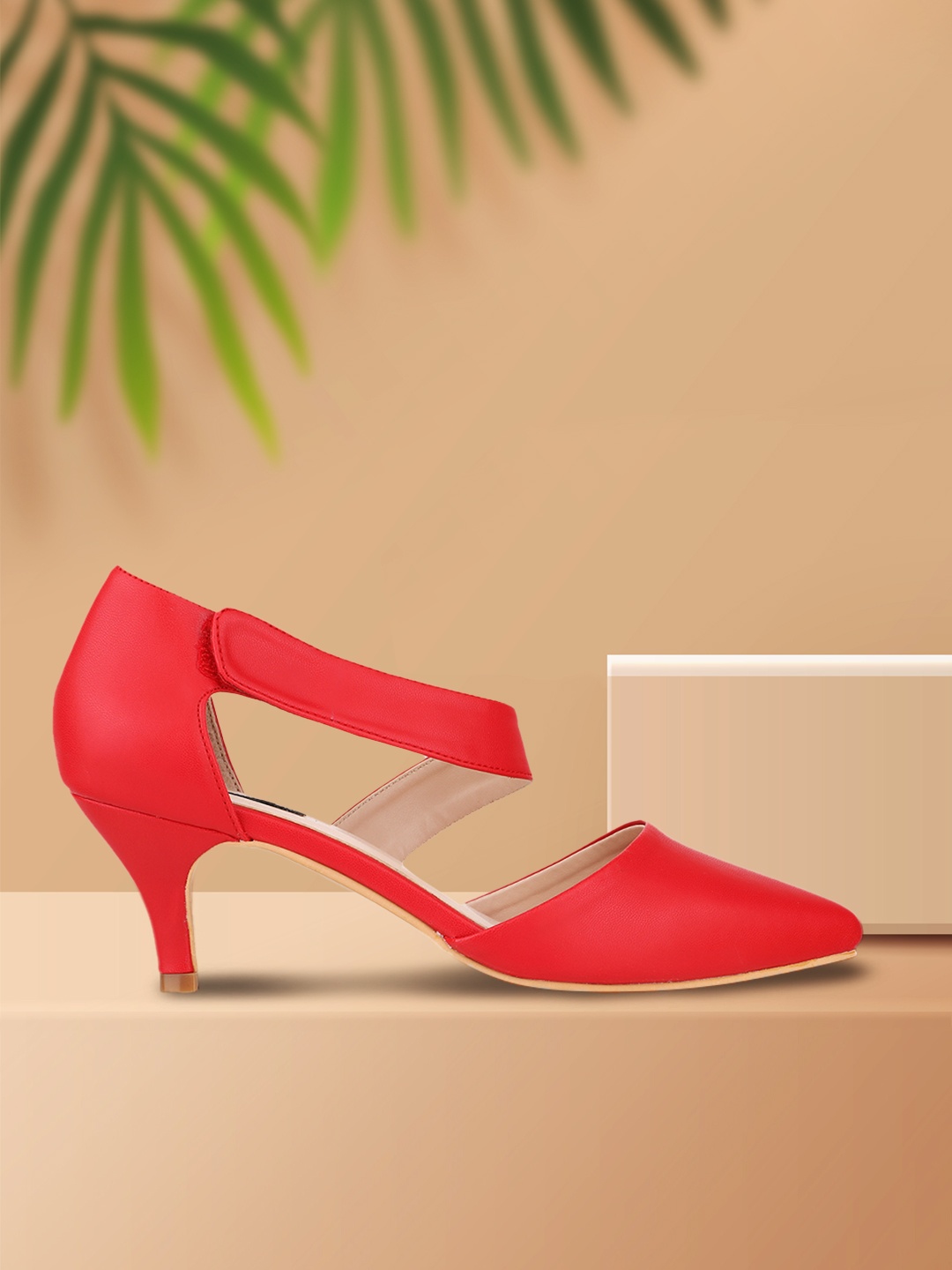 

Sherrif Shoes Women Red Solid Pumps