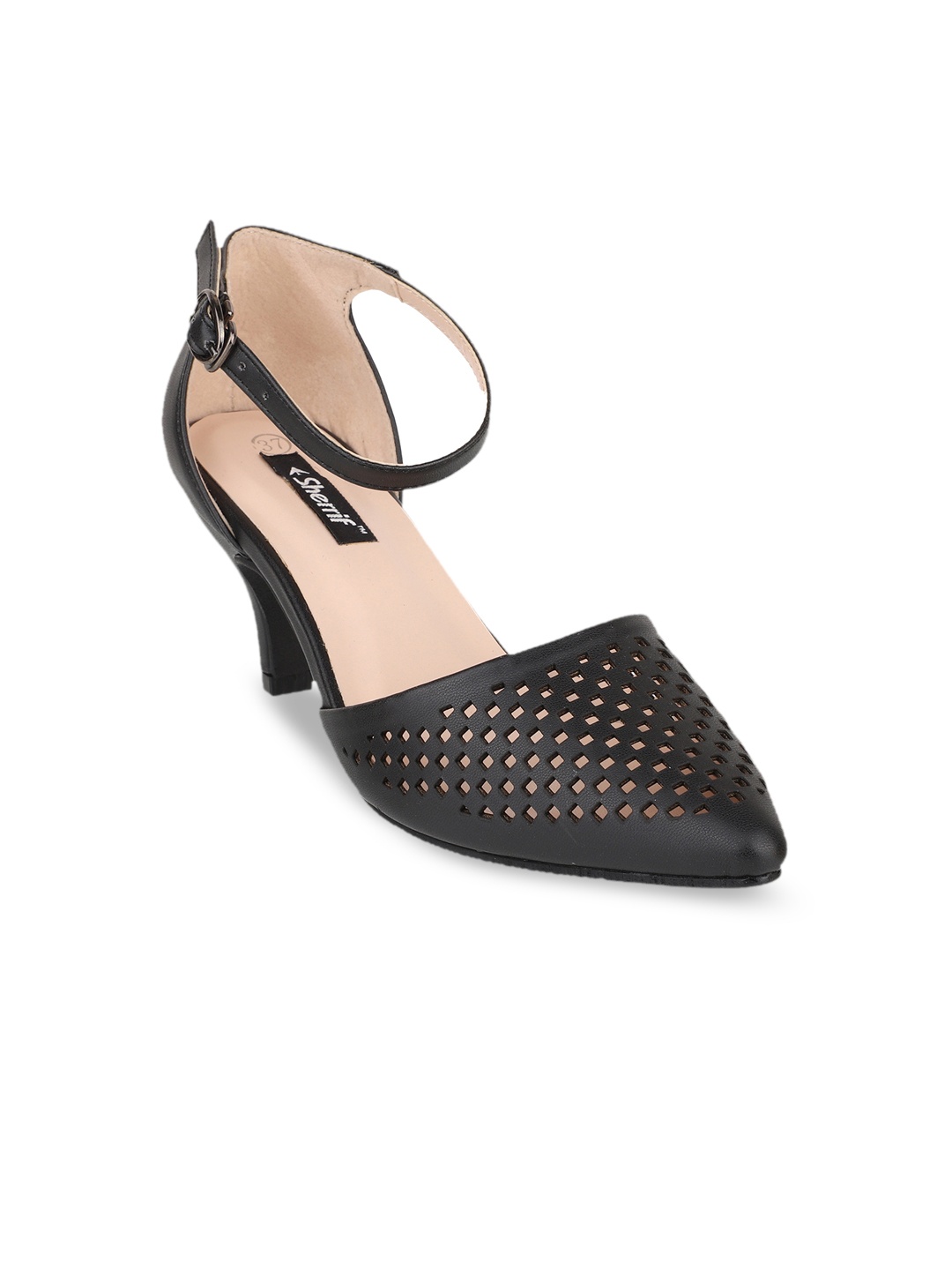 

Sherrif Shoes Women Black Solid Pumps