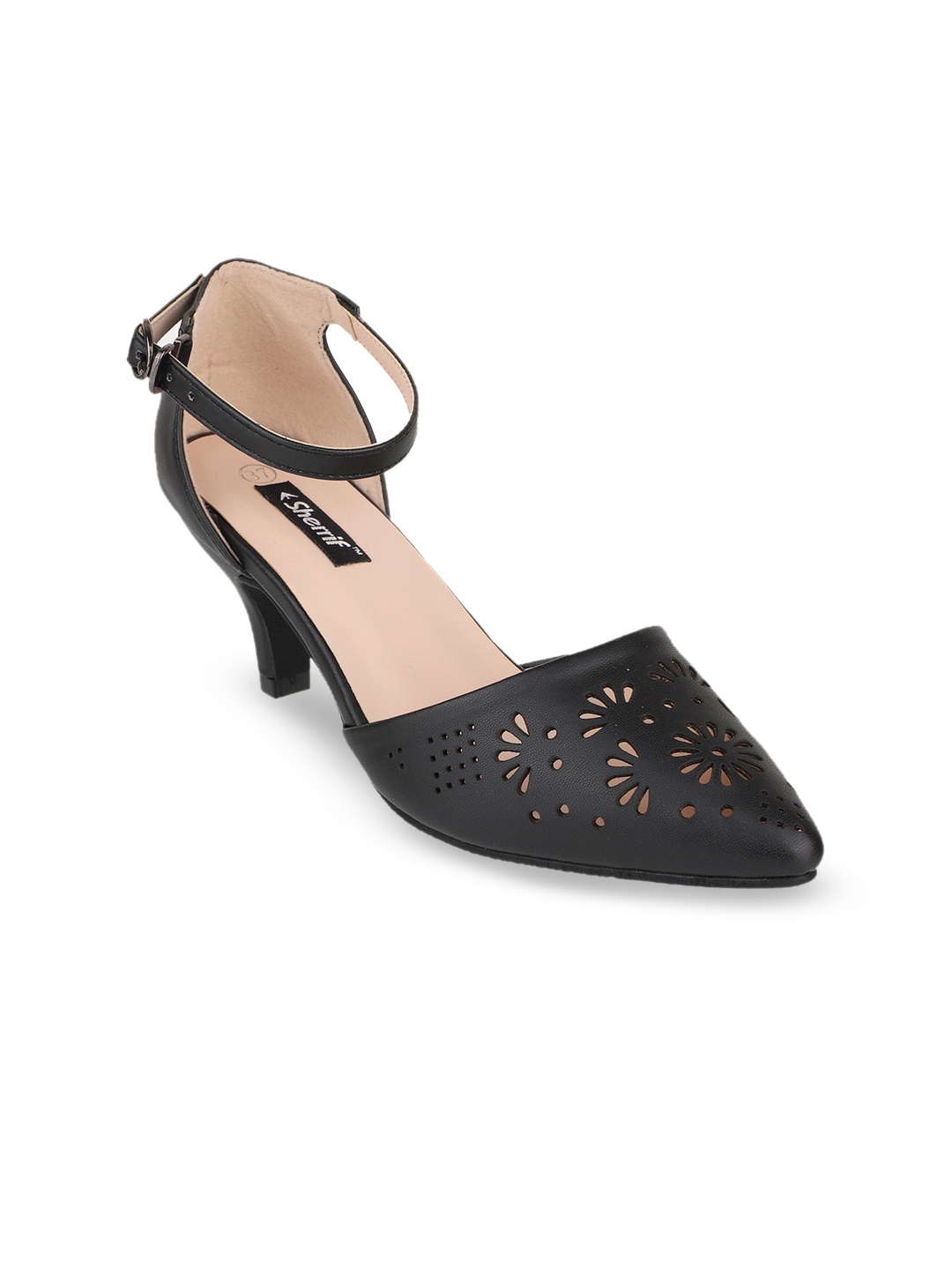

Sherrif Shoes Women Black Solid Pumps