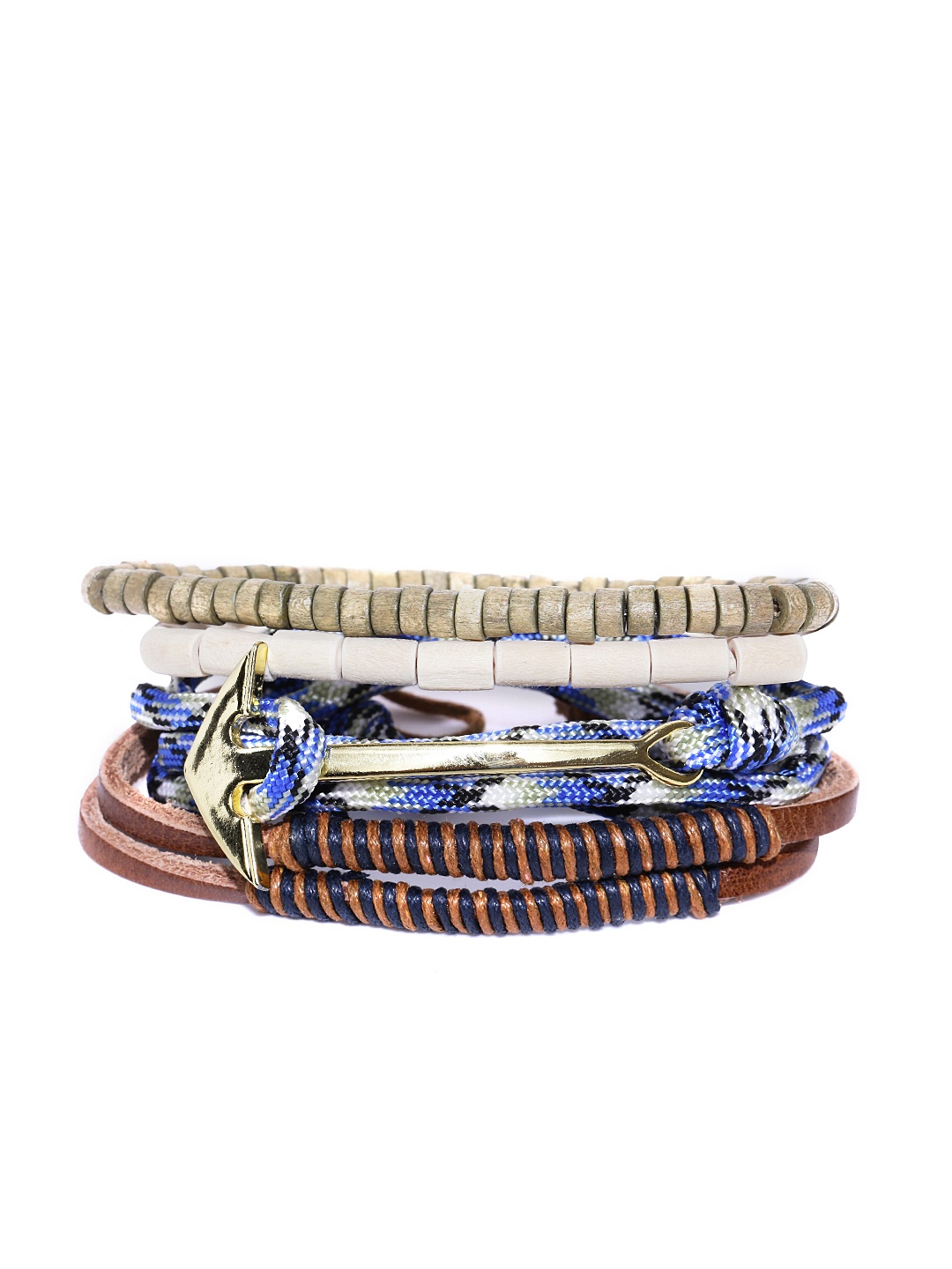 

Blueberry Men Set of 4 Bracelets, Multi