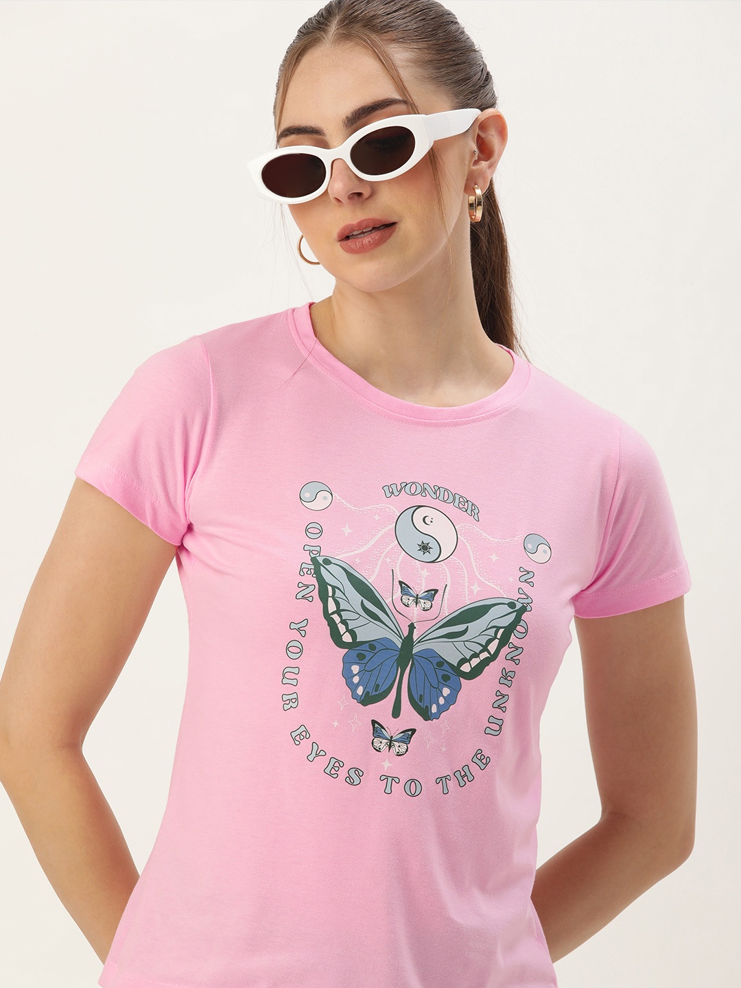 

Kook N Keech Women Graphic Printed T-shirt, Pink