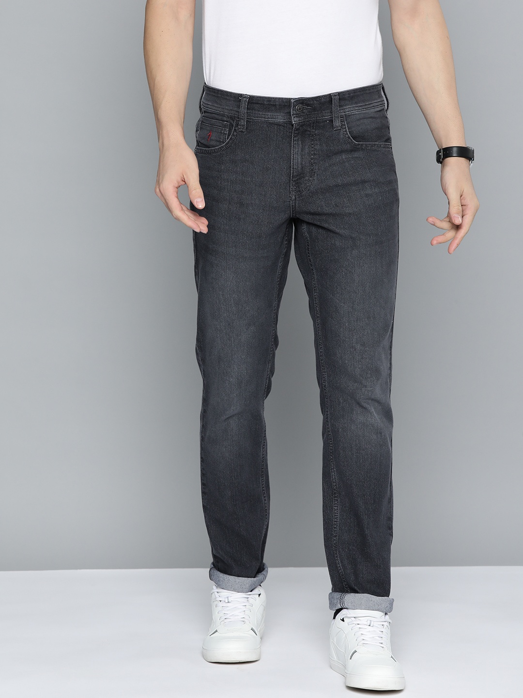 

Indian Terrain Men Brooklyn Slim Fit Jeans, Black