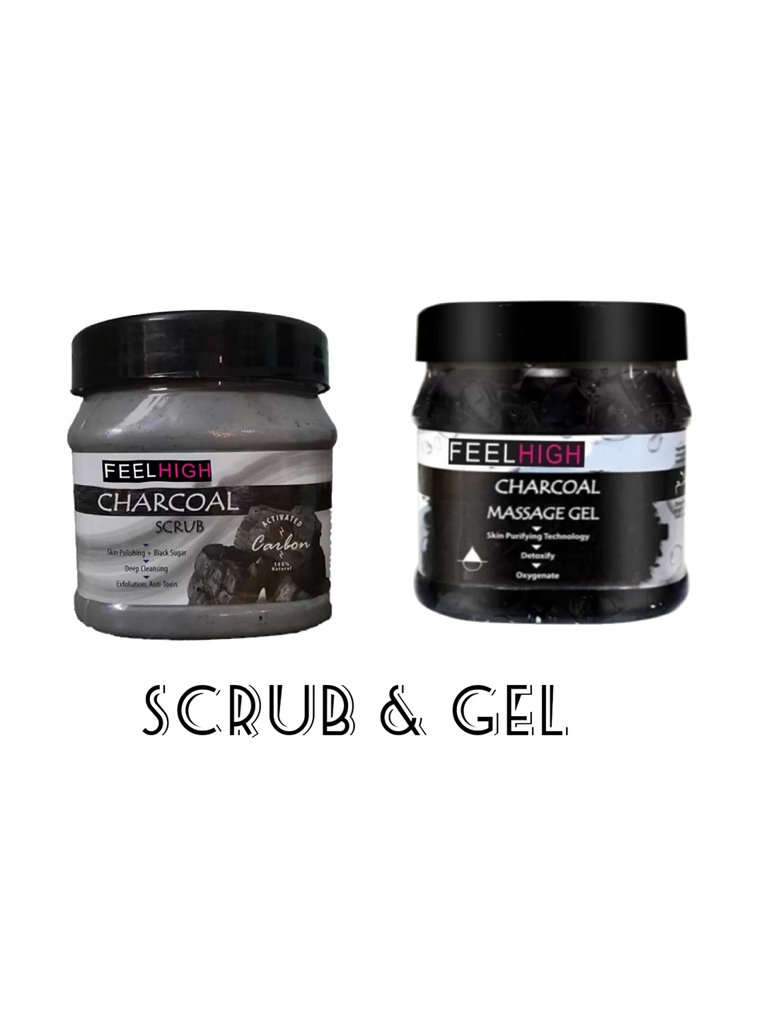 FEELHIGH Charcoal Scrub & Gel, Multi