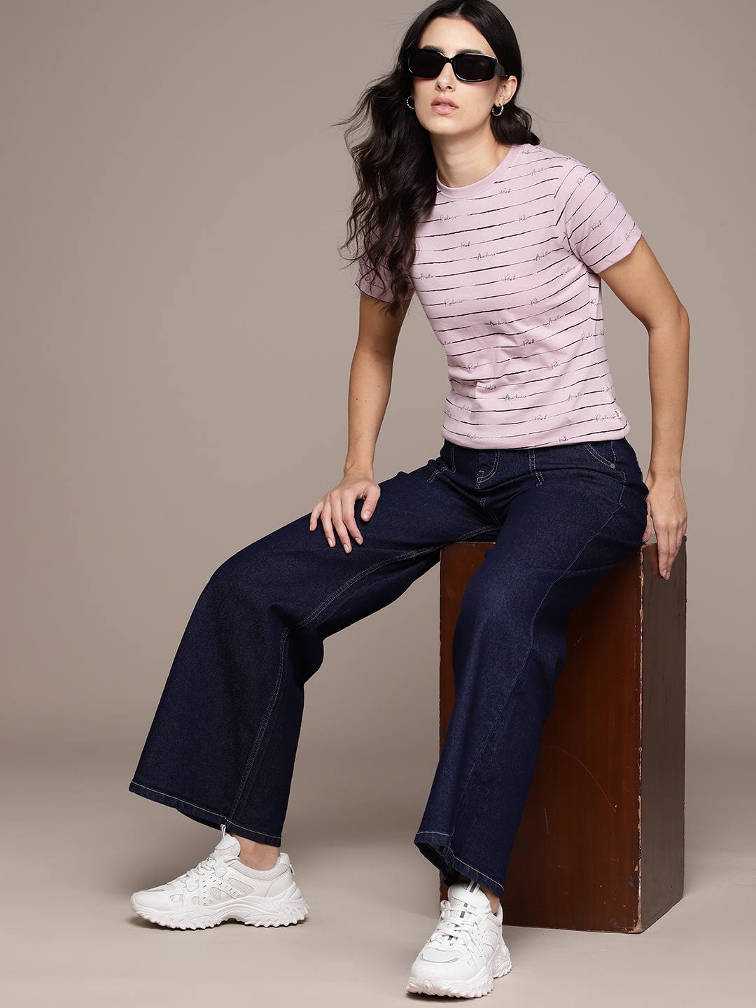 

The Roadster Lifestyle Co. Typography Print T-shirt, Lavender