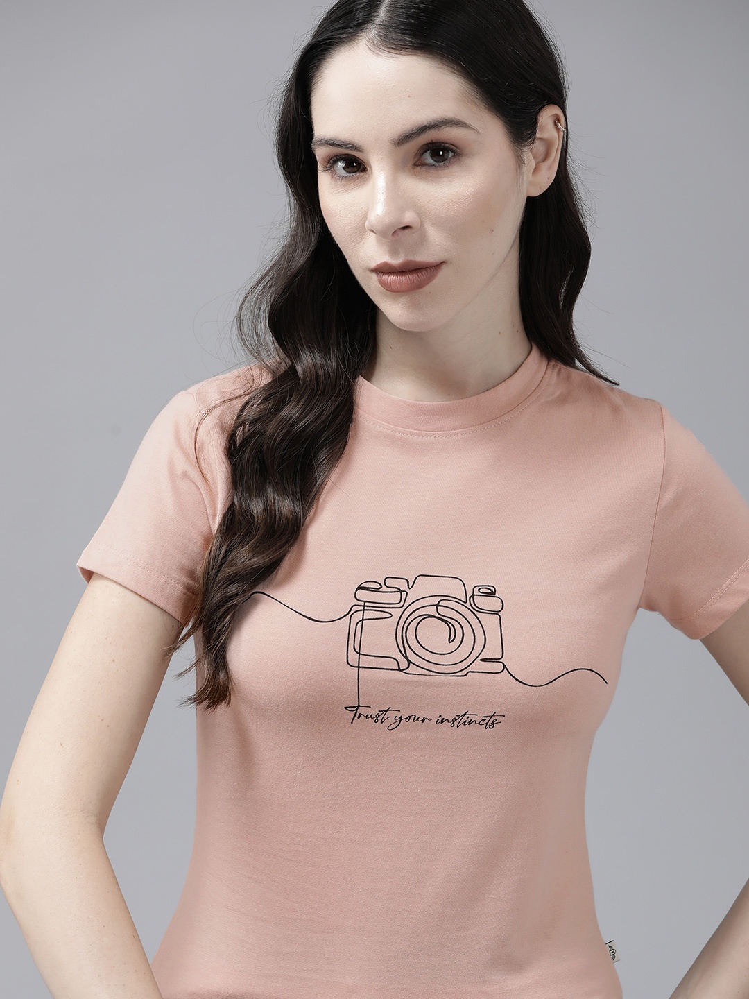 

The Roadster Lifestyle Co. Printed T-shirt, Rose